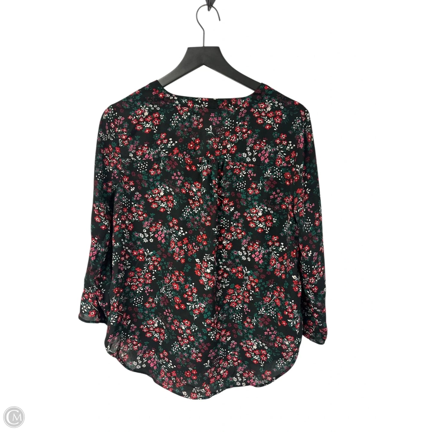 Top Long Sleeve By Maurices In Floral Print, Size: M