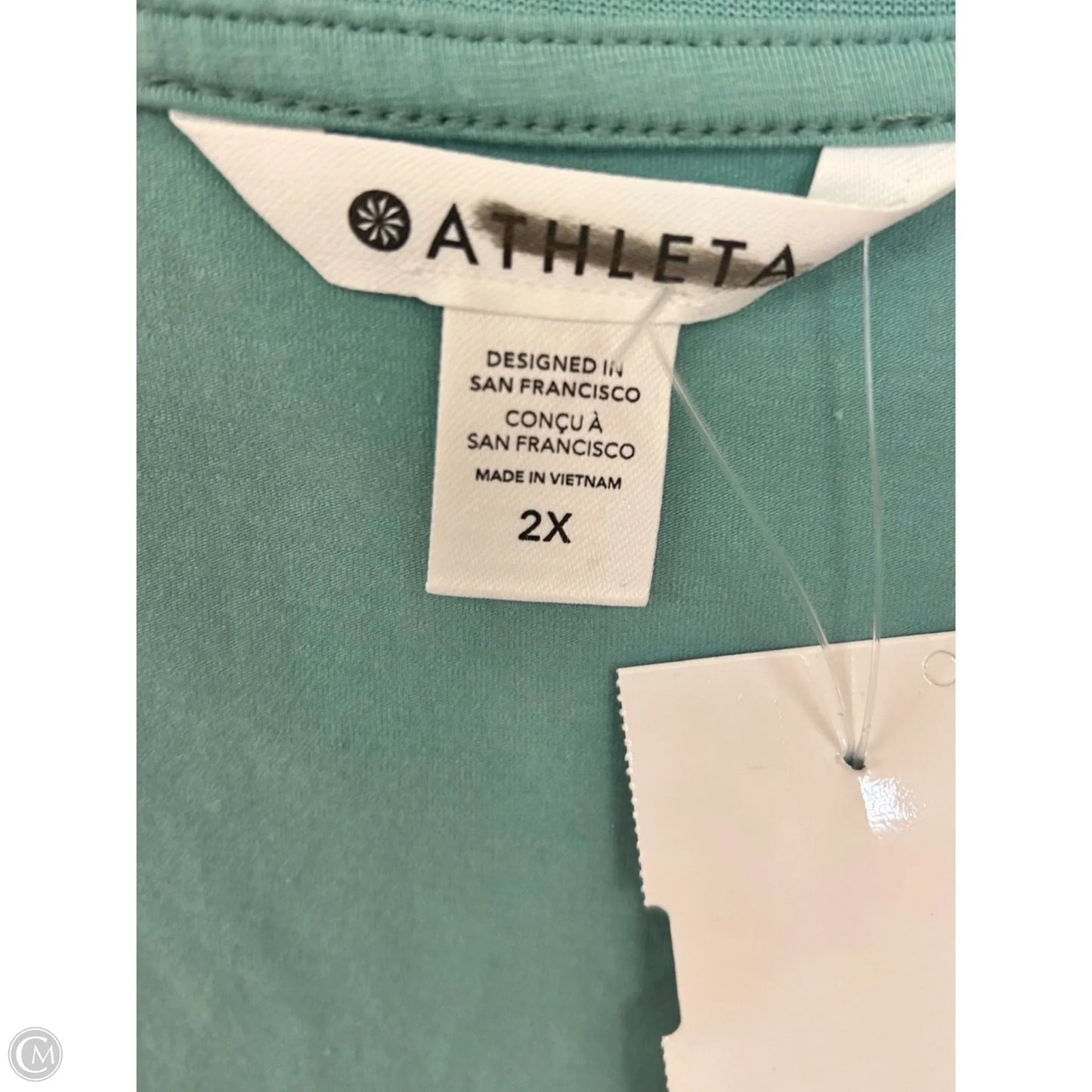 Athletic Top Long Sleeve Crewneck By Athleta In Blue, Size: 2x