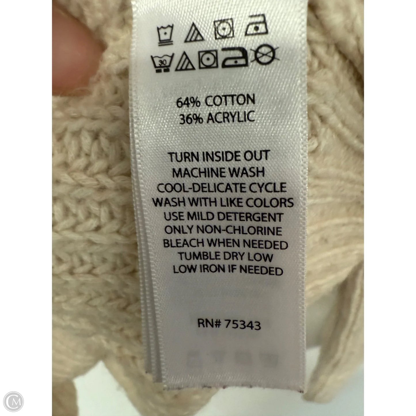 Sweater By Rachel Roy In White, Size: L