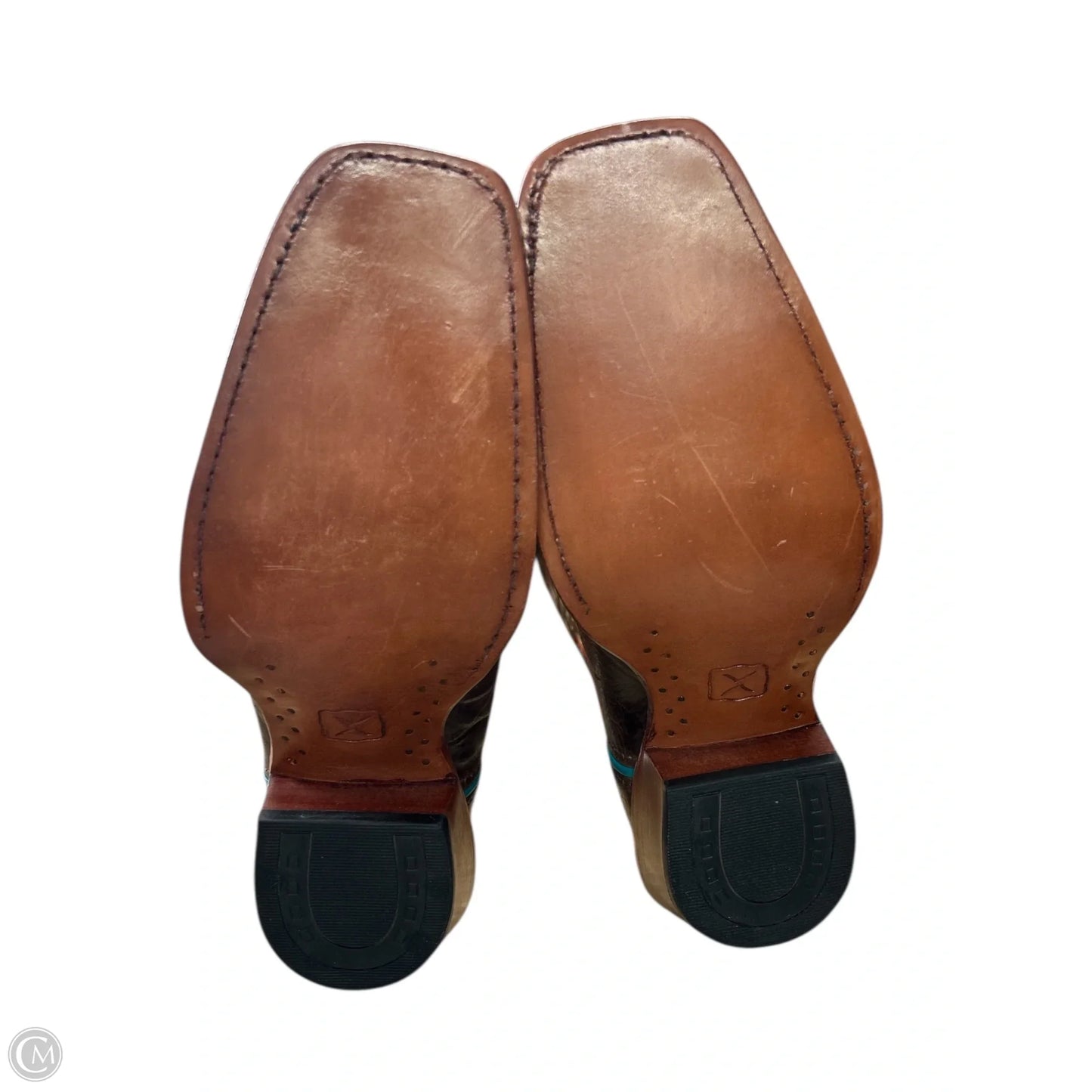 Boots Western By Cma In Blue & Brown, Size: 9