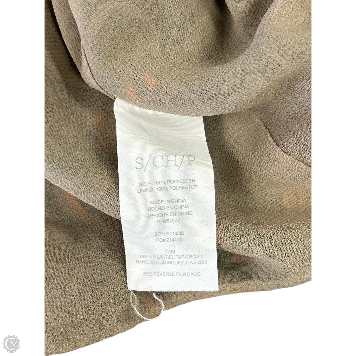 Top Sleeveless By Cabi In Multi-colored, Size: S