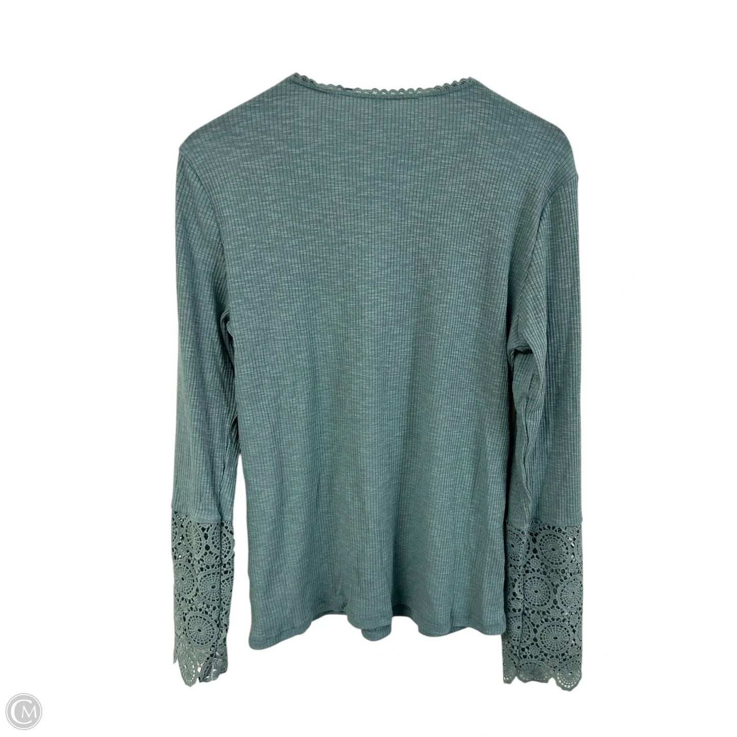 Top Long Sleeve Basic By Cmf In Blue, Size: Xl