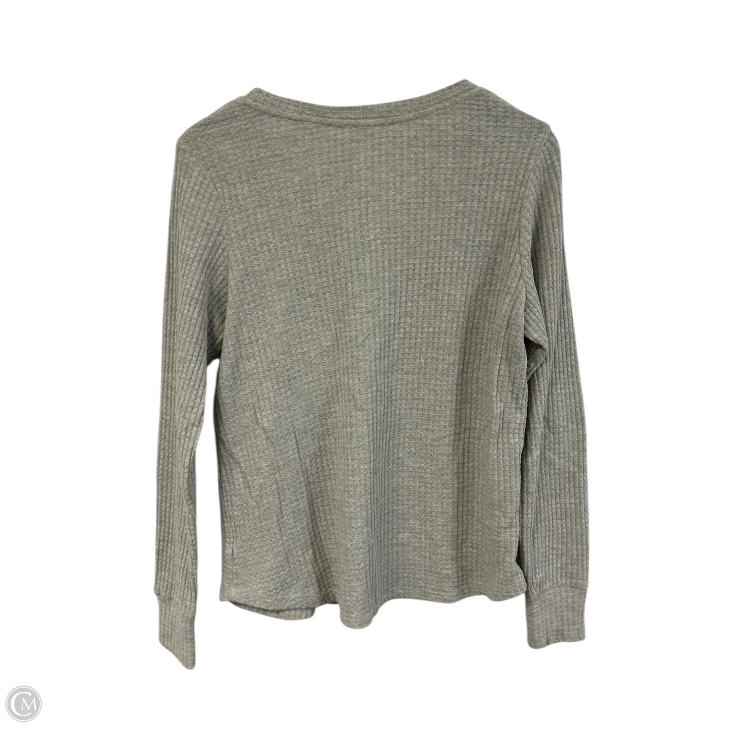 Top Long Sleeve Basic By Cme In Grey, Size: M