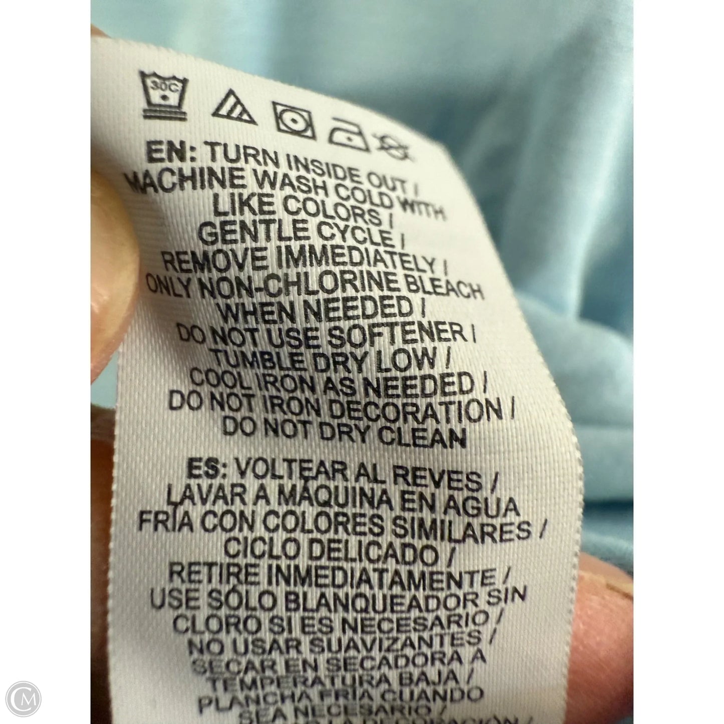 Athletic Tank Top By Reebok In Blue, Size: L