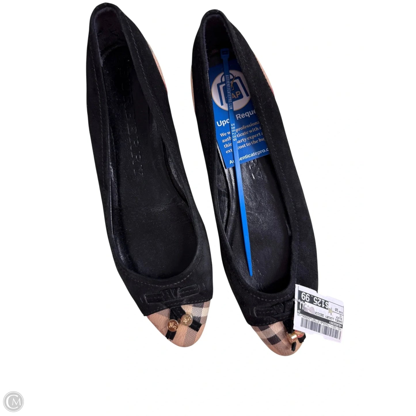 Shoes Luxury Designer By Burberry In Black, Size: 10