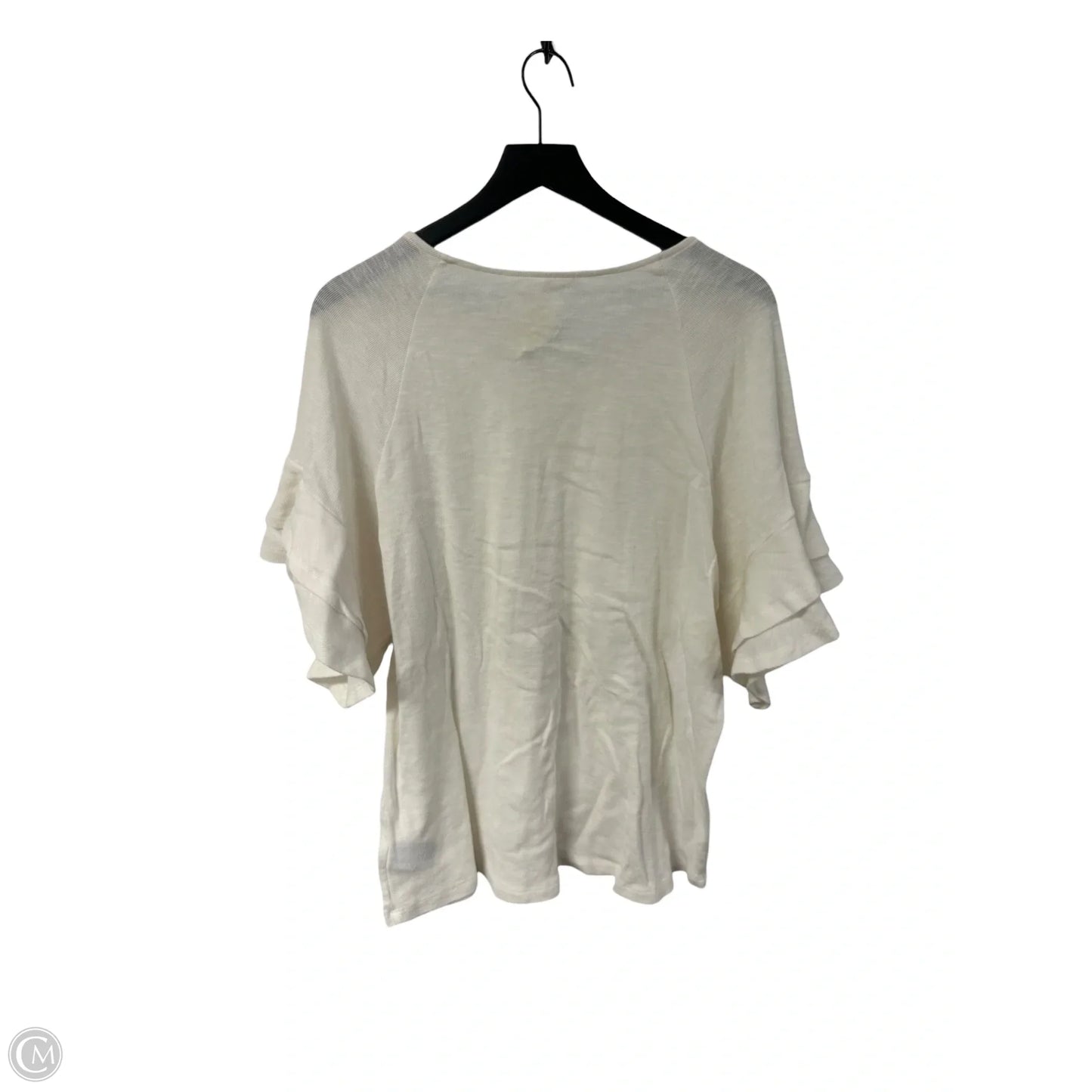 Top Short Sleeve By Umgee In White, Size: L