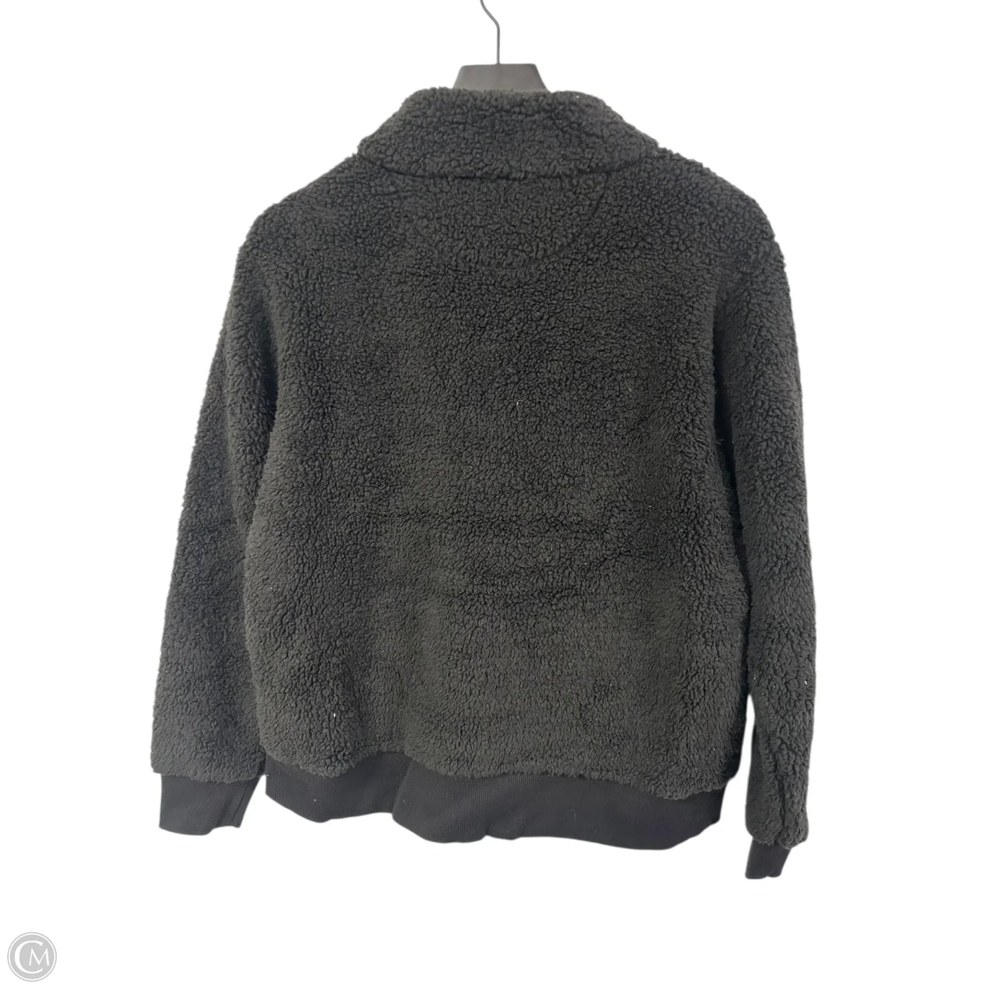 Sweatshirt Collar By Calvin Klein In Black, Size: M