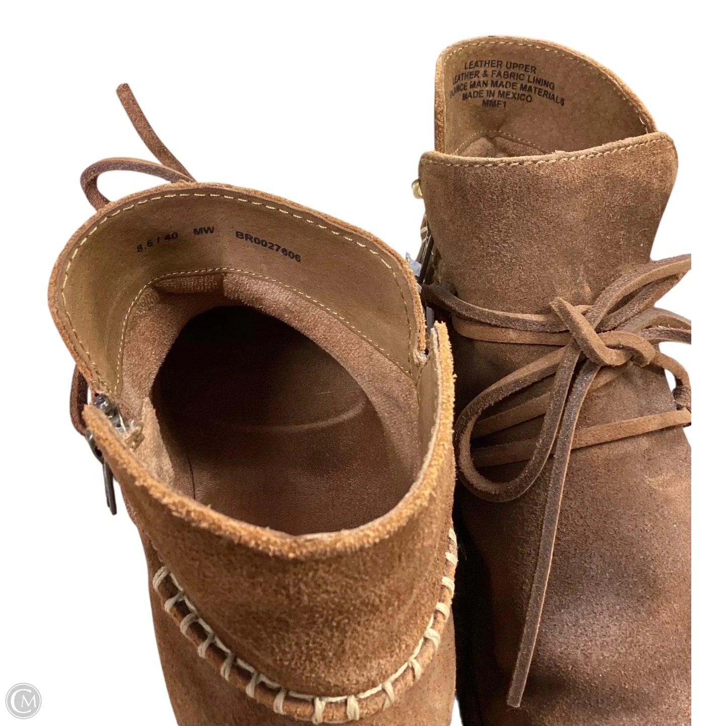 Boots Ankle Flats By Born In Brown, Size: 8.5