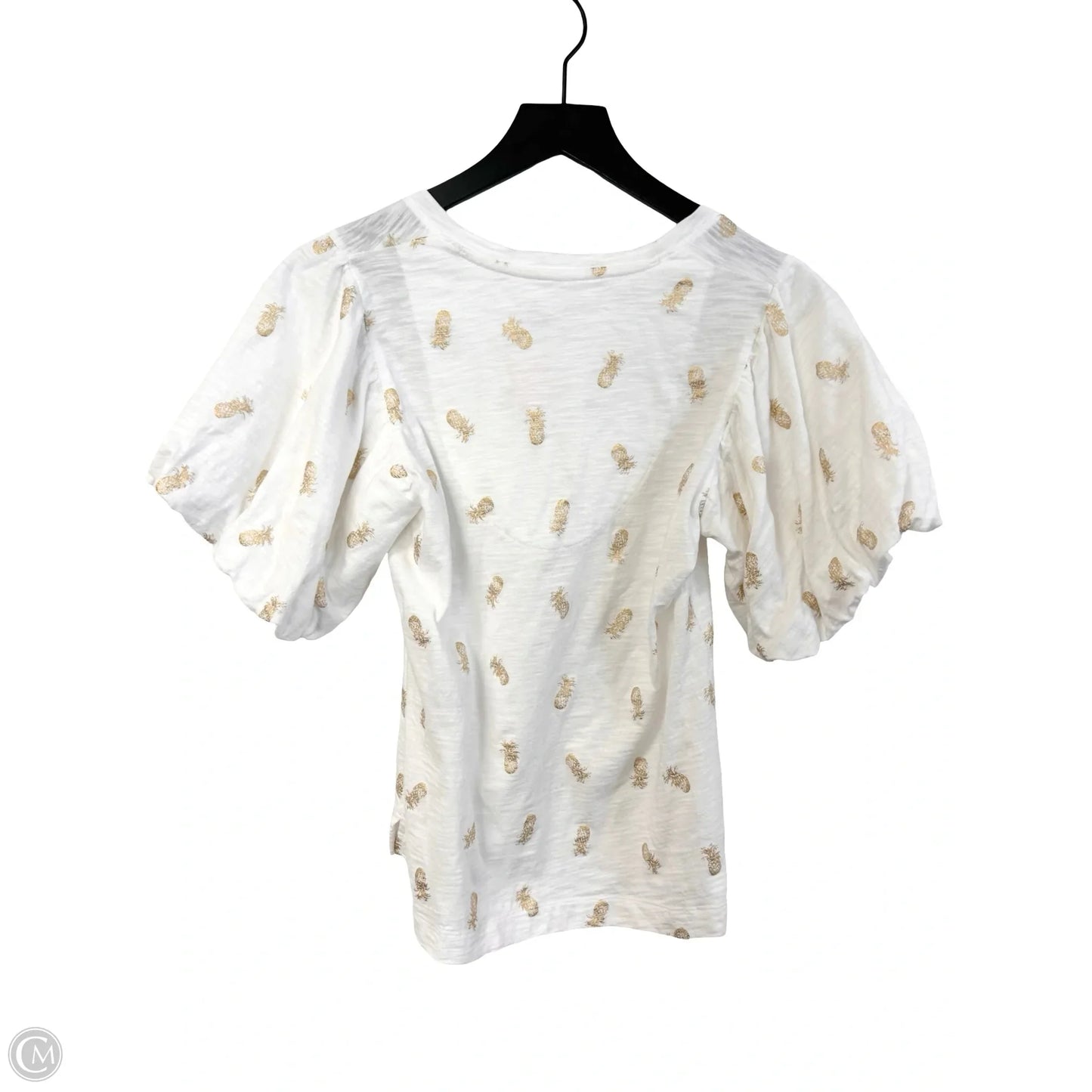 Top Short Sleeve By Chicos In White, Size: S