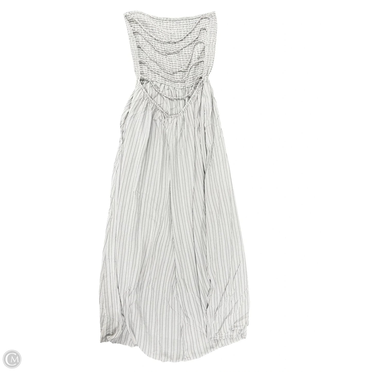 Dress Casual Maxi By Elan In Grey & White, Size: L