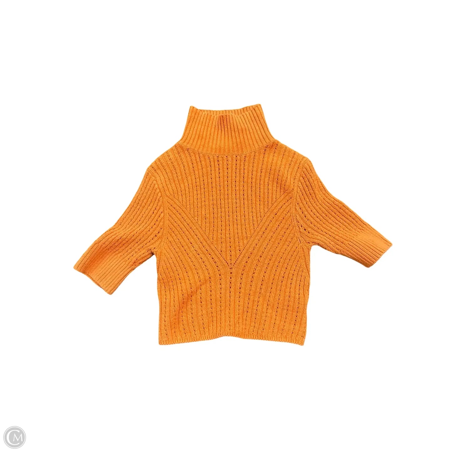 Sweater Short Sleeve By Free People In Orange, Size: Xs