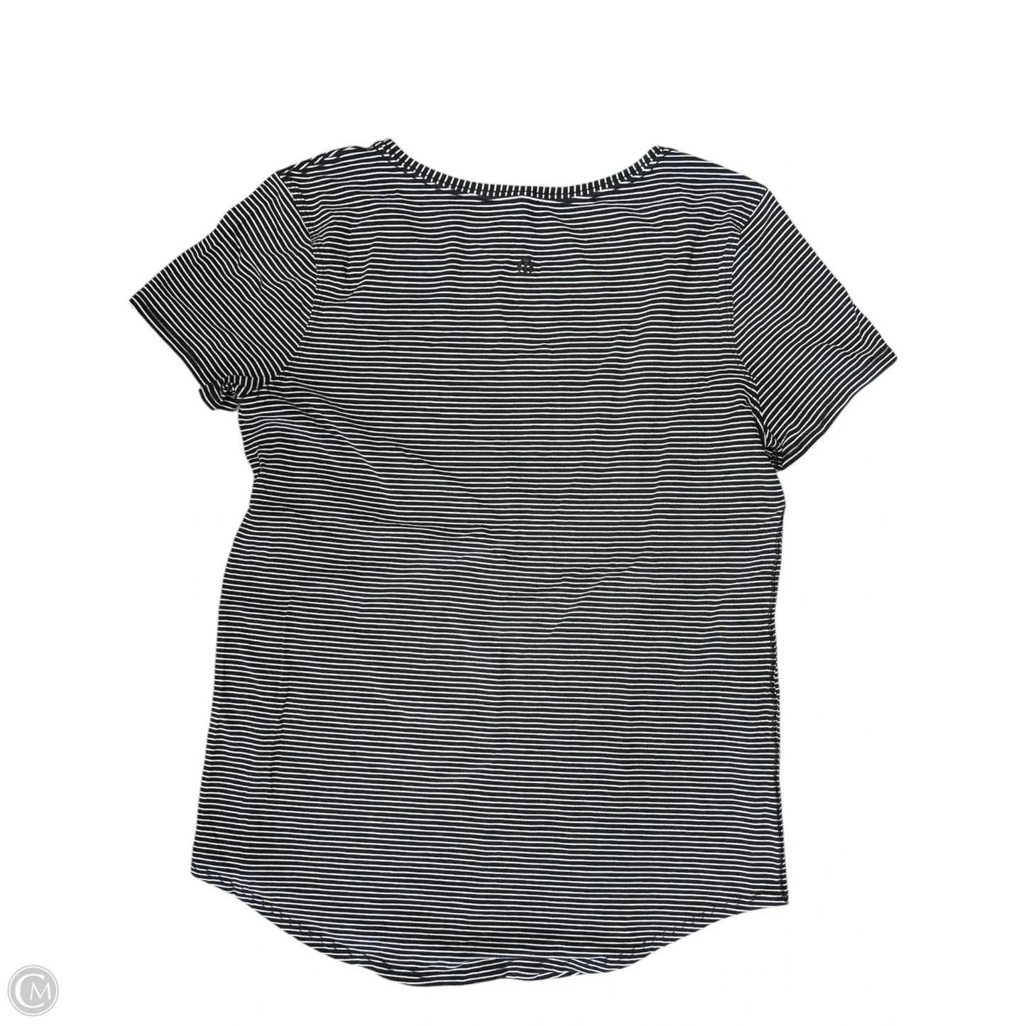 Top Short Sleeve By Lululemon In Striped Pattern, Size: M