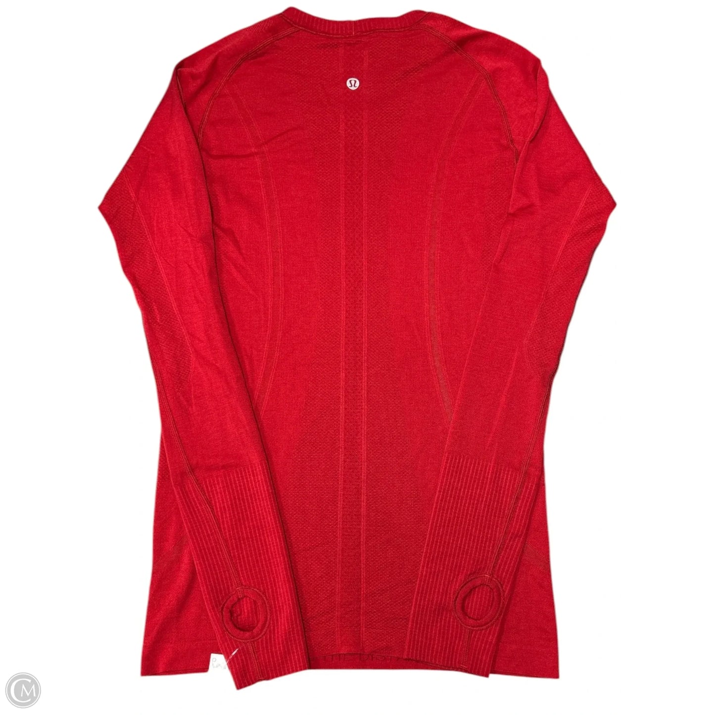 Athletic Top Long Sleeve Crewneck By Lululemon In Red, Size: 6