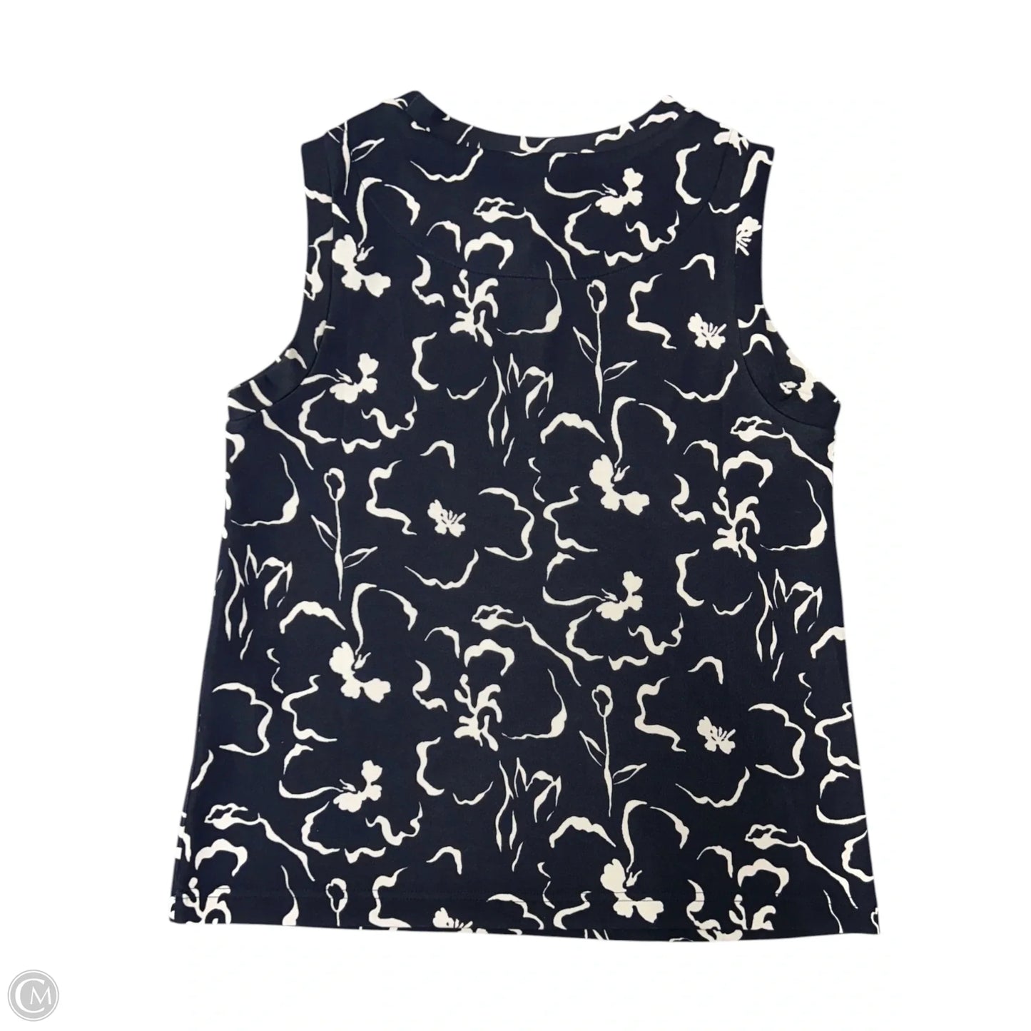 Top Sleeveless By Chicos In Floral Print, Size: S