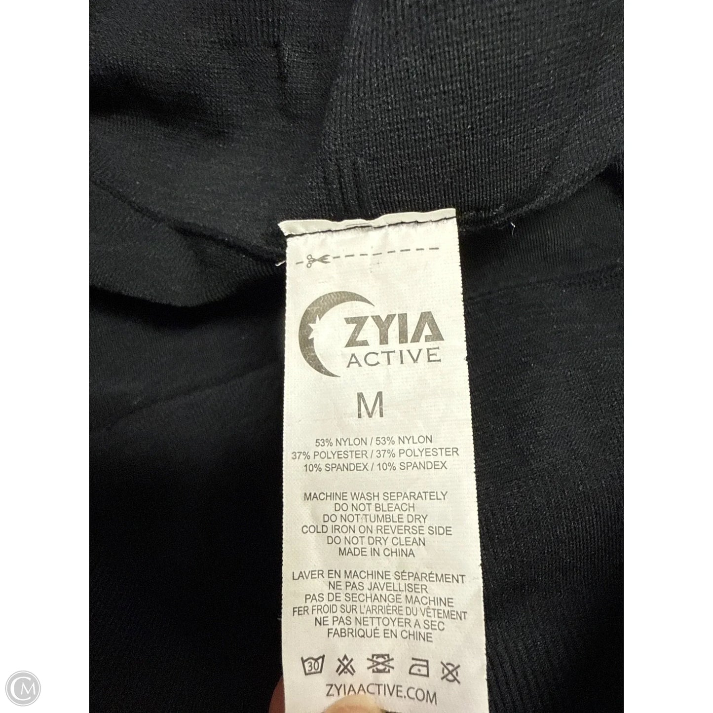 Athletic Leggings By Zyia In Black, Size: M