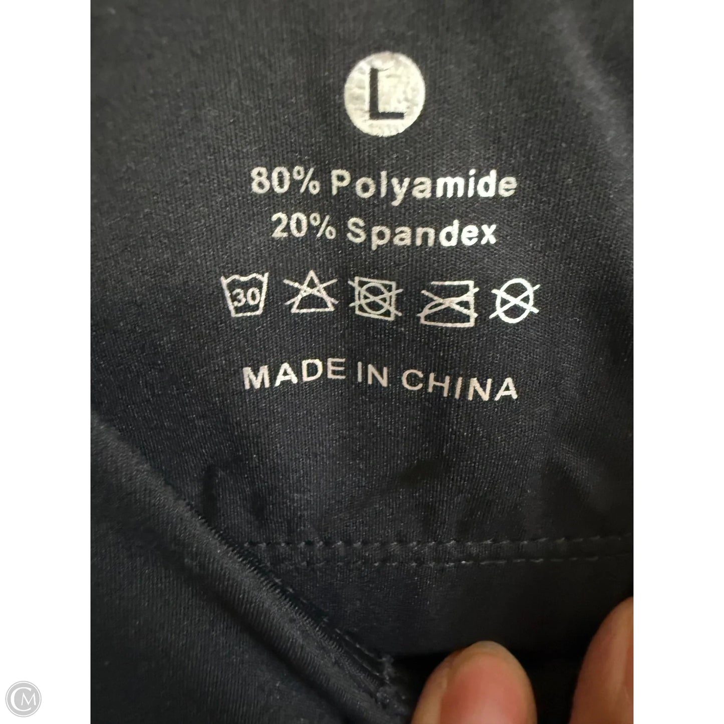 Athletic Tank Top By Cmf In Black, Size: L