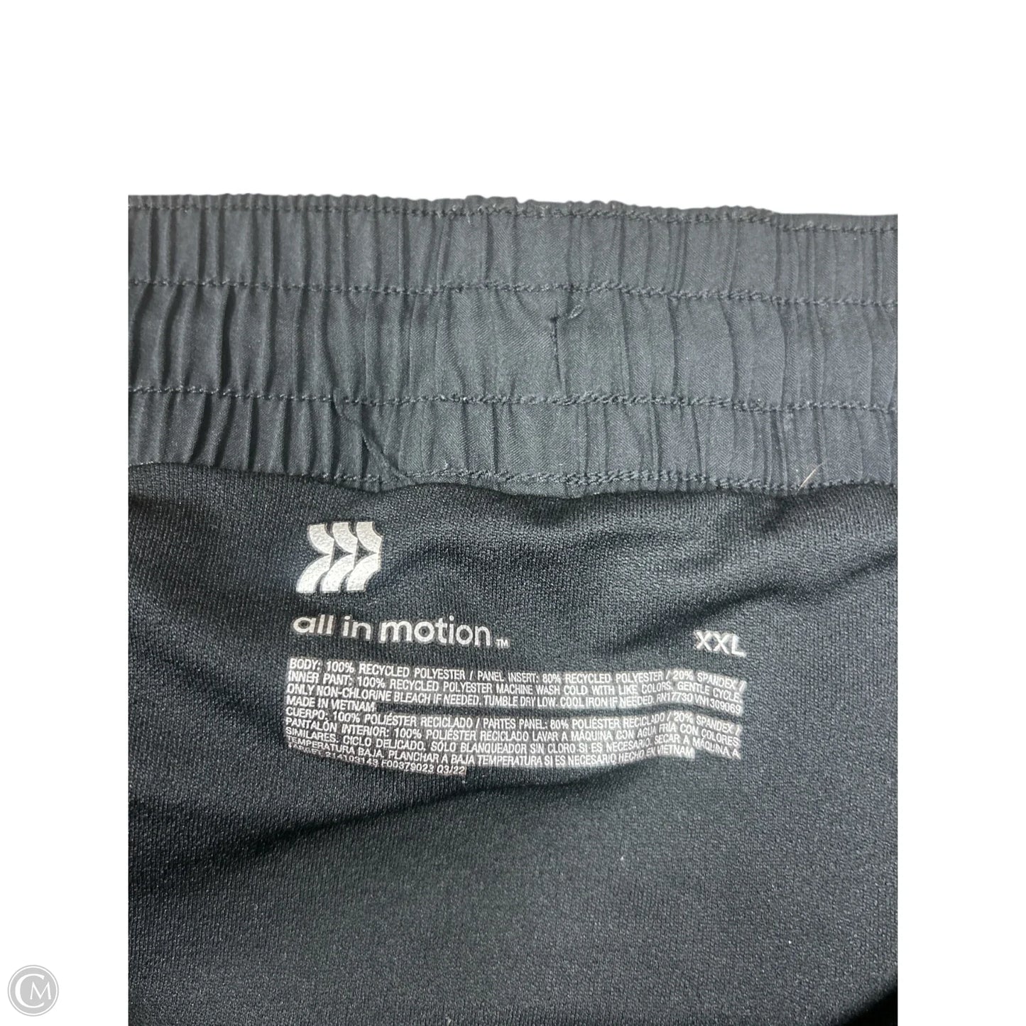 Athletic Shorts By All In Motion In Black, Size: Xxl