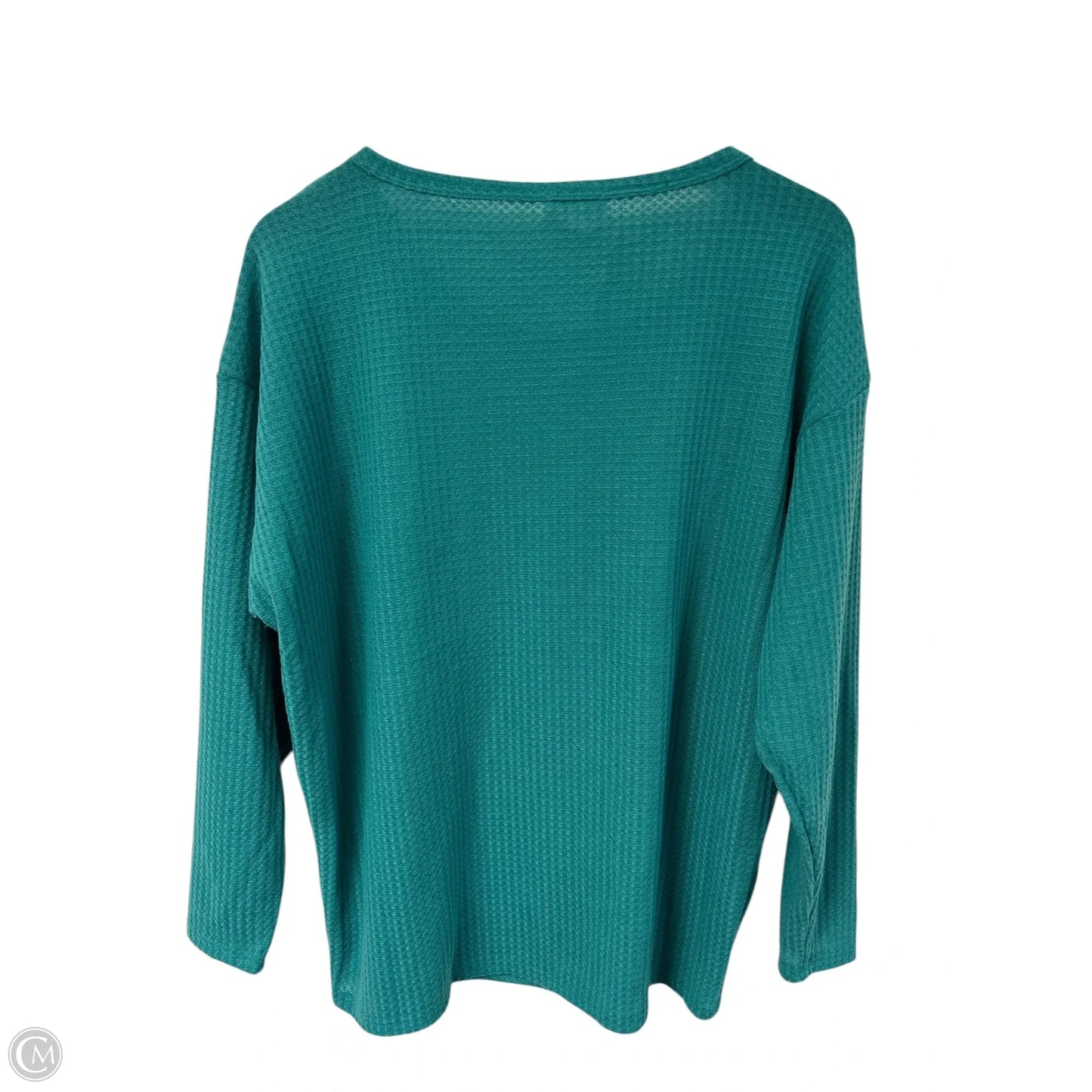 Top Long Sleeve By Bibi In Green, Size: L