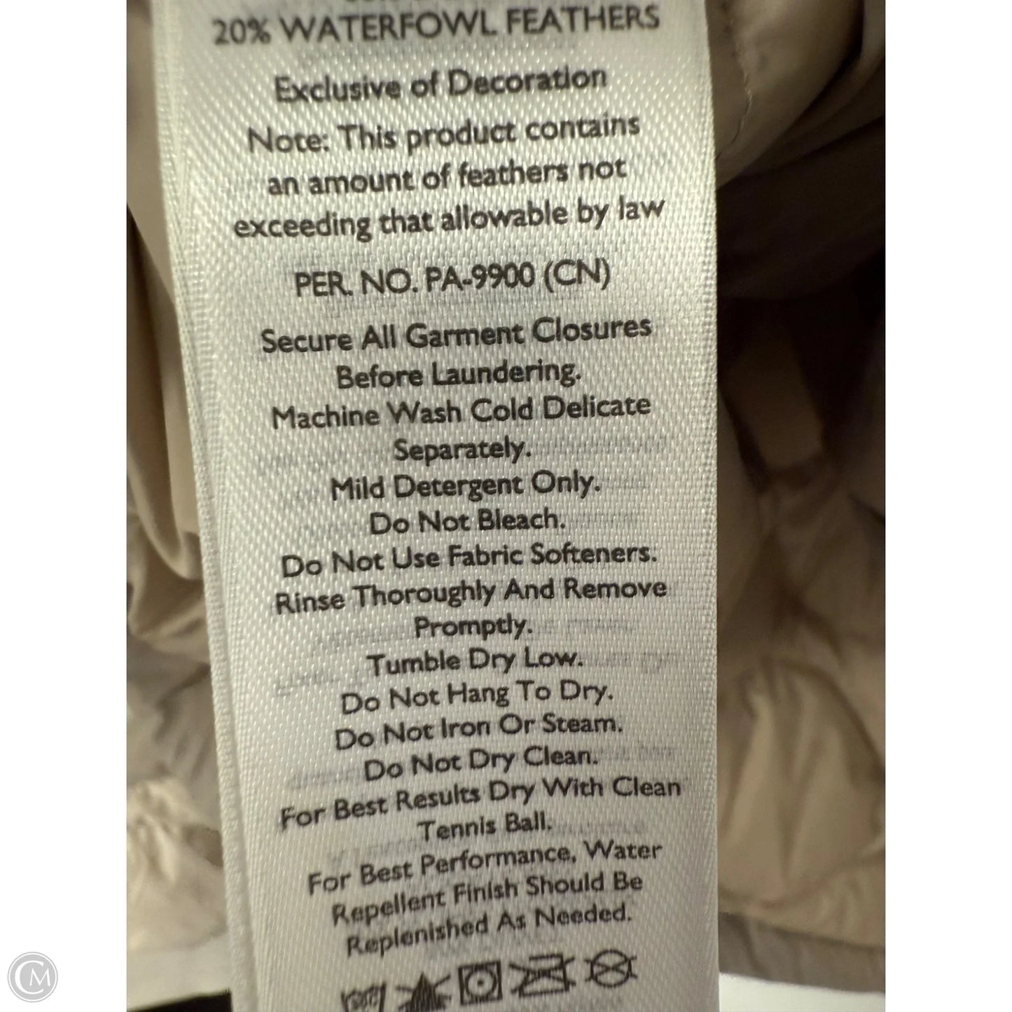 Jacket Puffer & Quilted By Eddie Bauer In Cream, Size: Xl