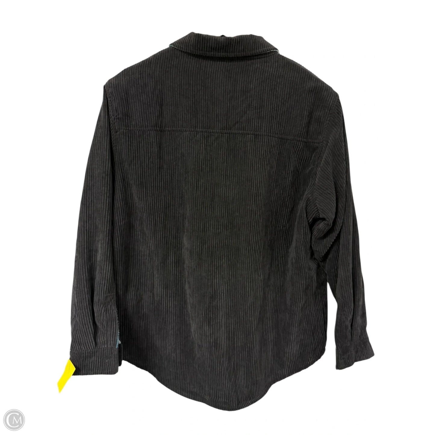 Jacket Shirt By Love Tree In Black & Blue, Size: L