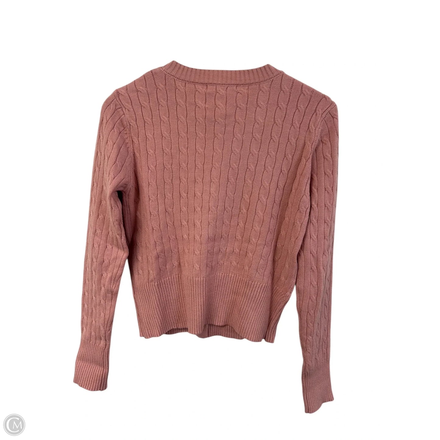 Sweater Cardigan By Love Tree In Pink, Size: L