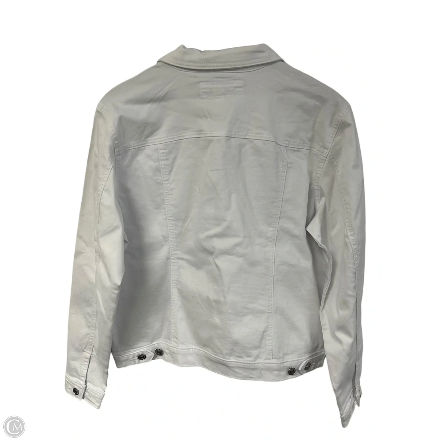 Jacket Denim By Maurices In White Denim, Size: Xl