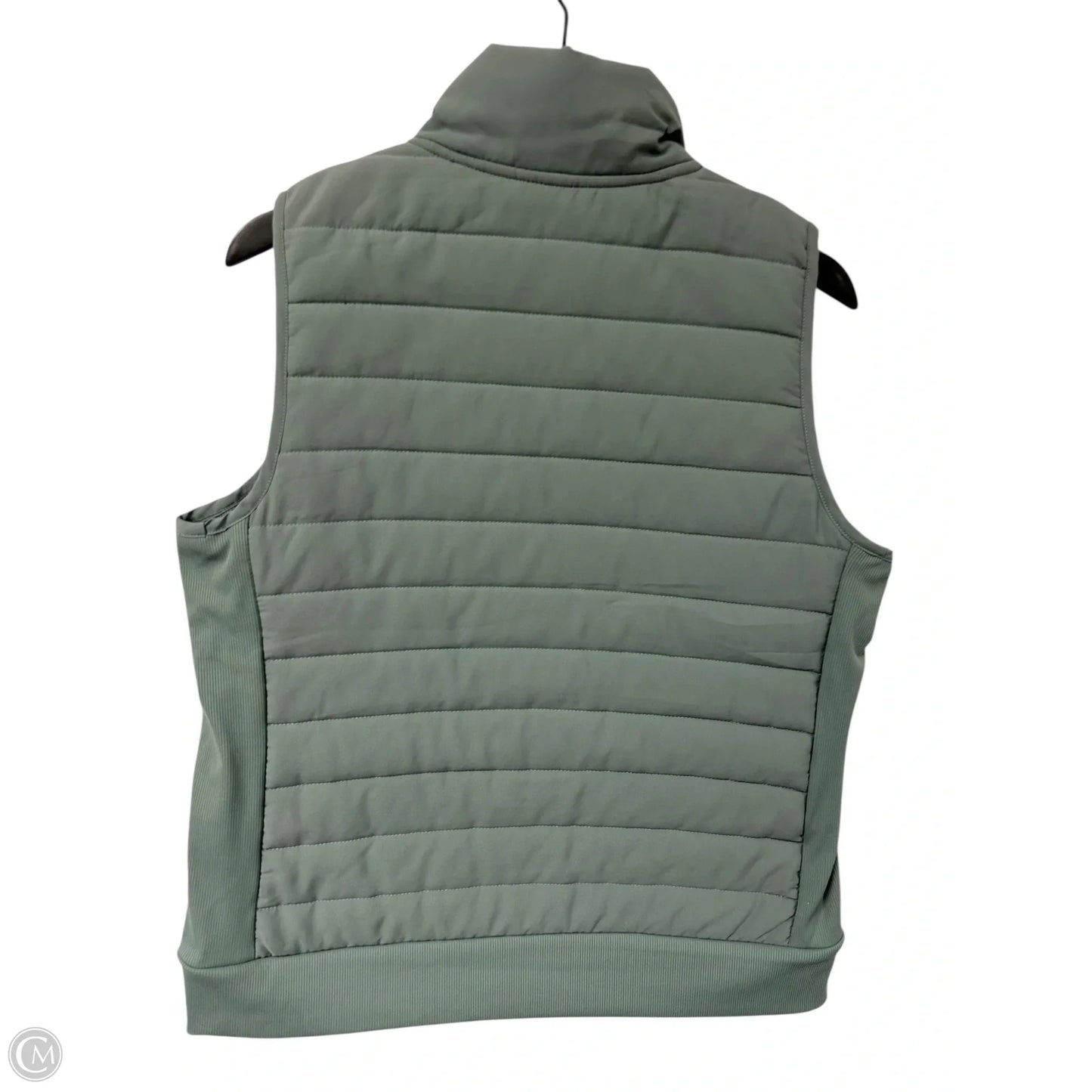 Vest Puffer & Quilted By Reebok In Green, Size: L