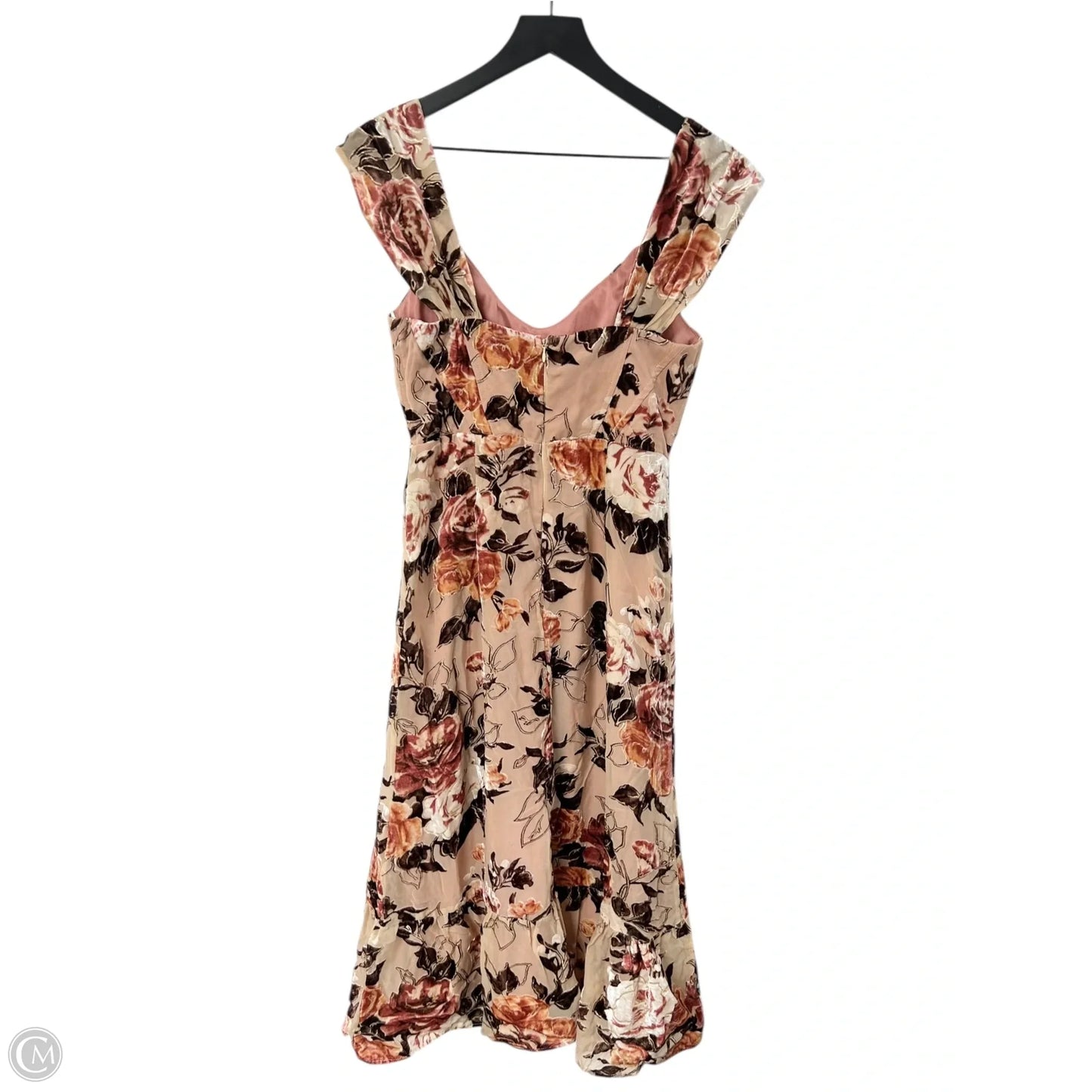 Dress Party Midi By Lulus In Floral Print, Size: M