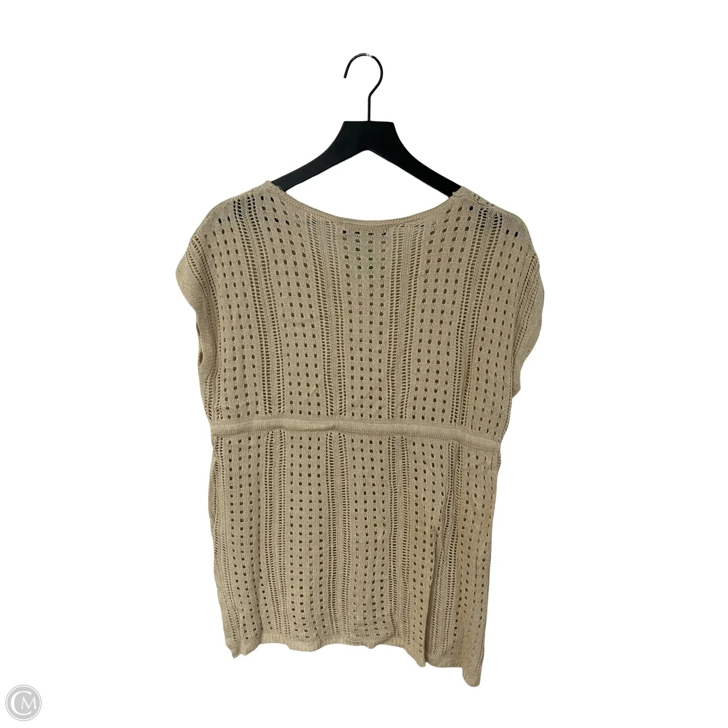 Top Short Sleeve By Merokeety In Tan, Size: S