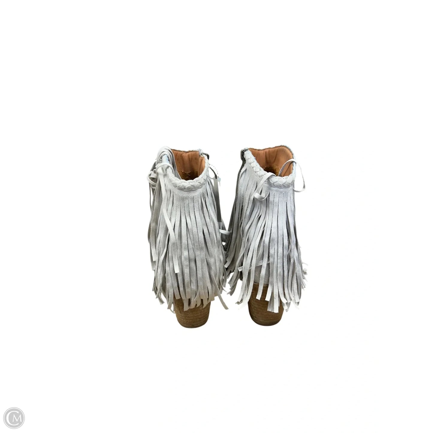 Boots Ankle Heels By Cmc In Ivory, Size: 7.5