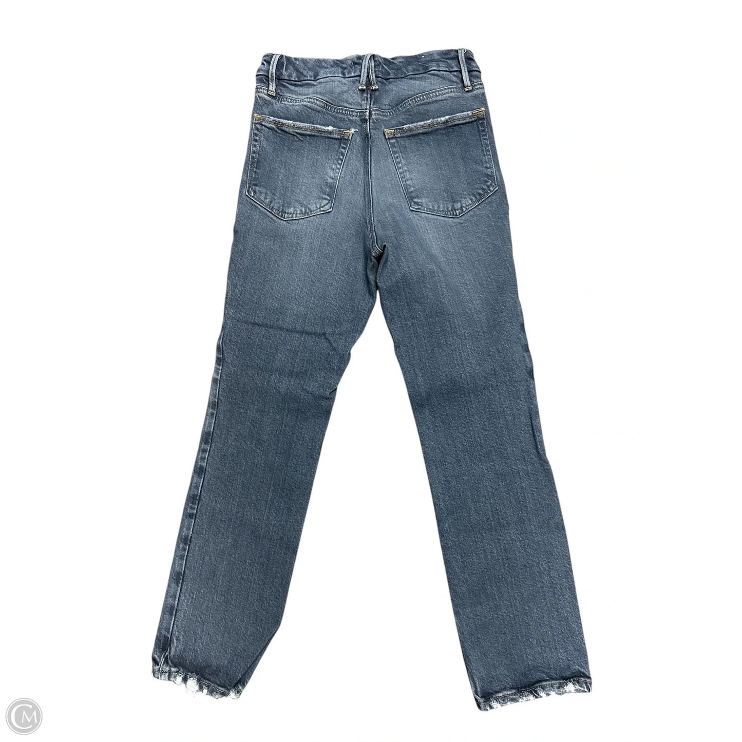 Jeans Straight By Good American In Blue Denim, Size: 4