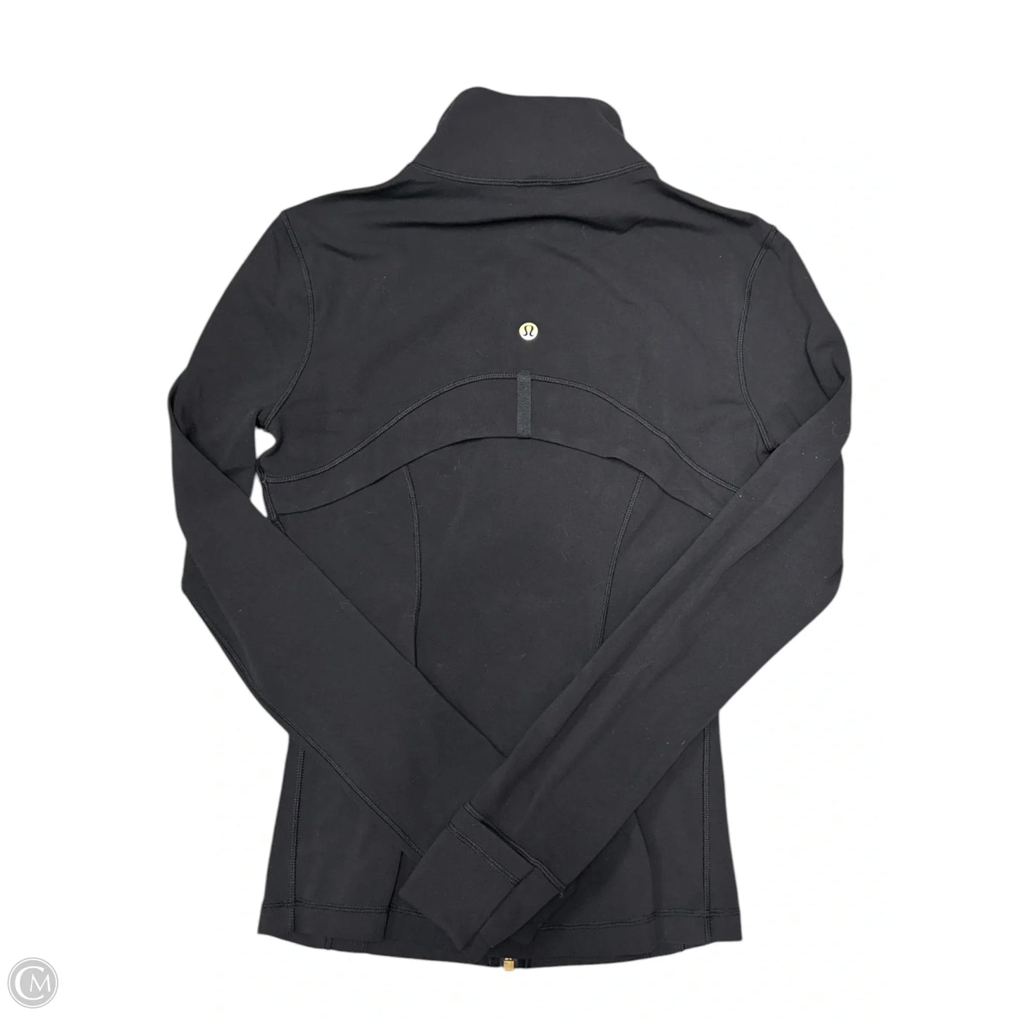 Athletic Jacket By Lululemon In Black, Size: 6