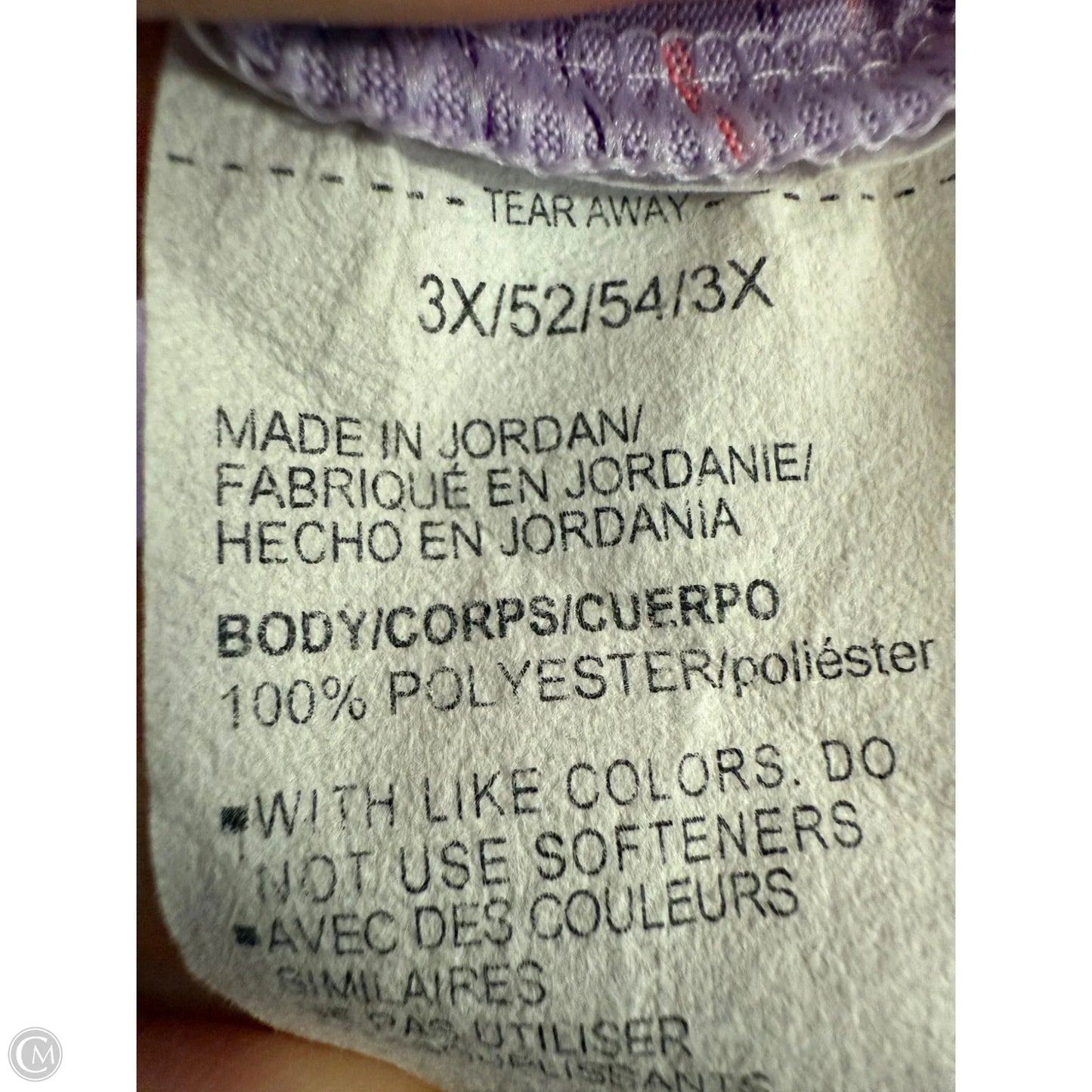 Athletic Top Short Sleeve By Under Armour In Purple, Size: 3x