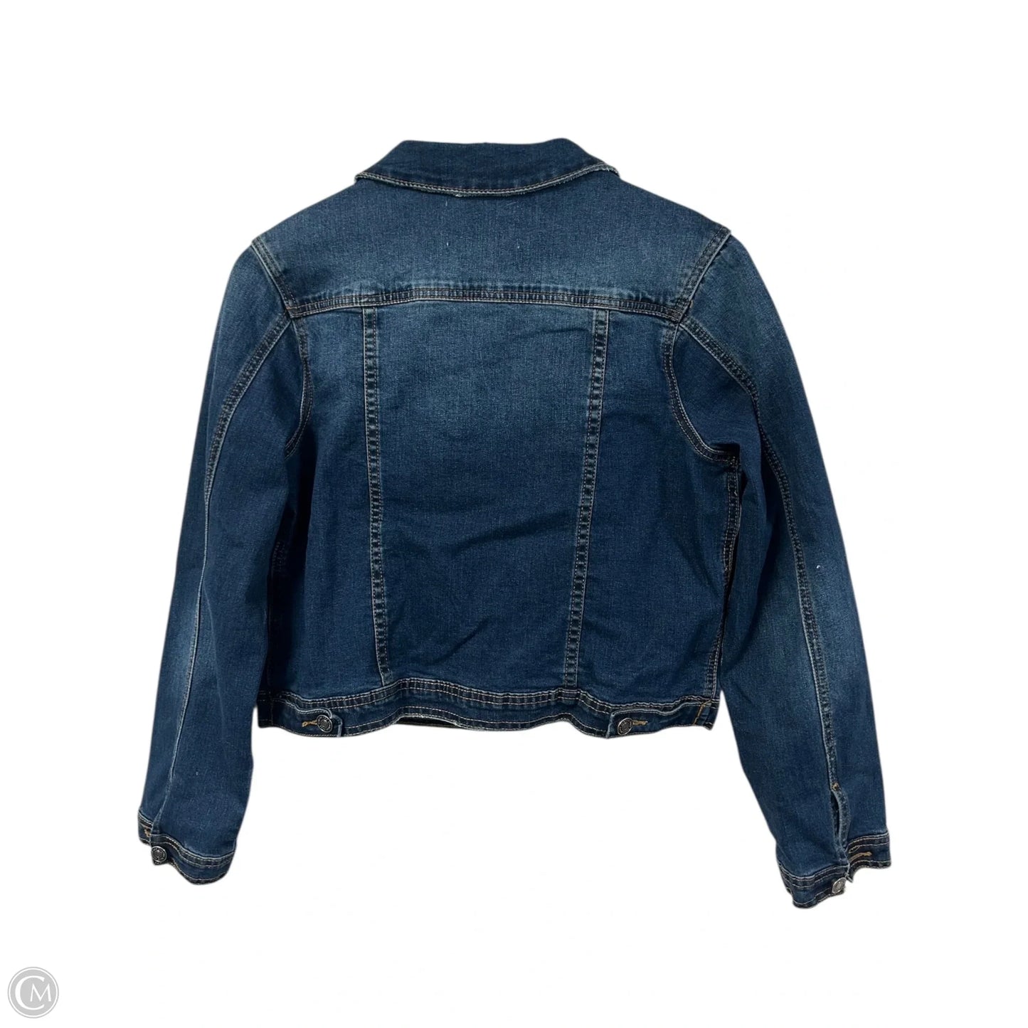 Jacket Denim By Kancan In Blue Denim, Size: M