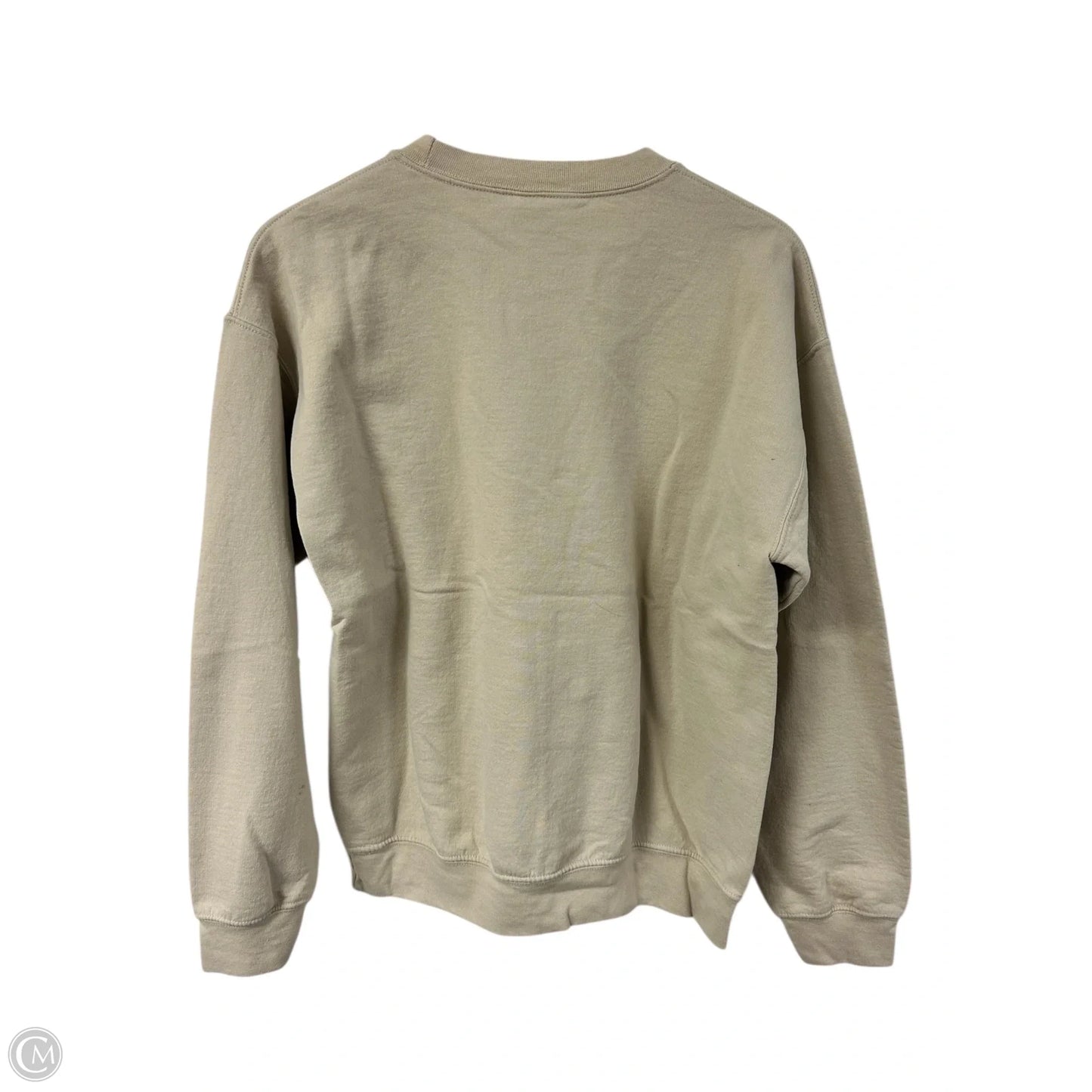 Sweatshirt Crewneck By Gildan In Tan, Size: M
