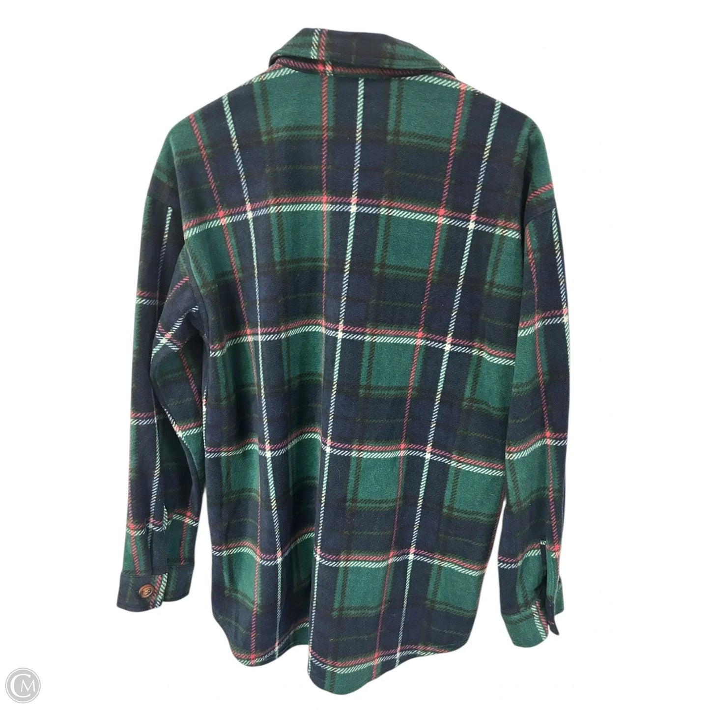 Jacket Shirt By Maurices In Plaid Pattern, Size: M