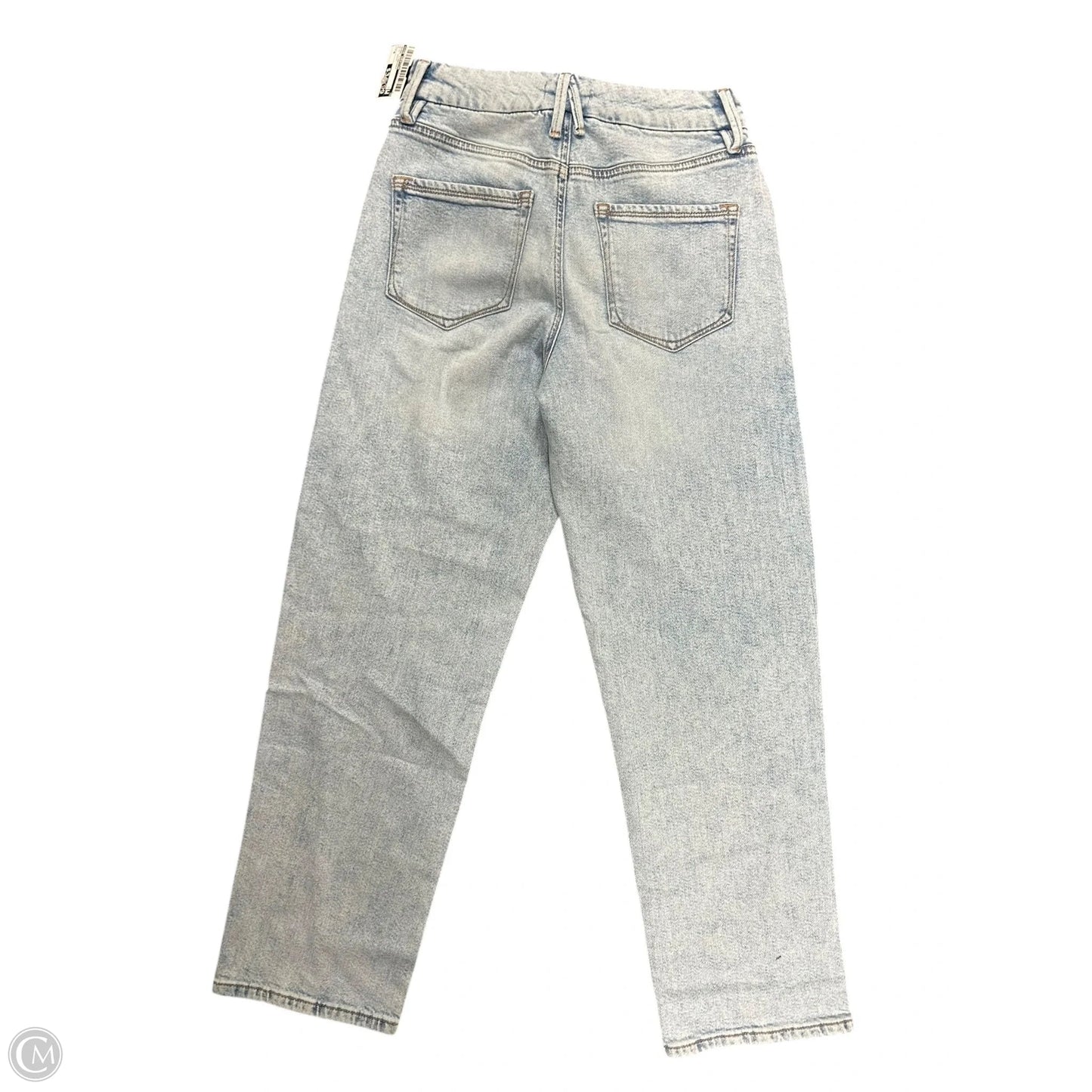 Jeans Straight By Good American In Blue Denim, Size: 6