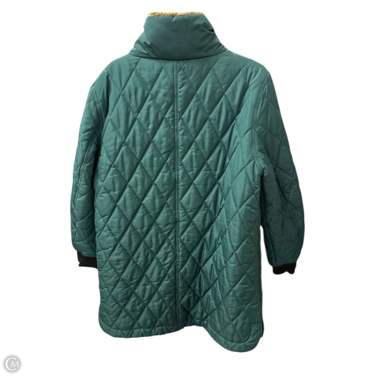 Coat Puffer & Quilted By Weatherproof In Green, Size: M