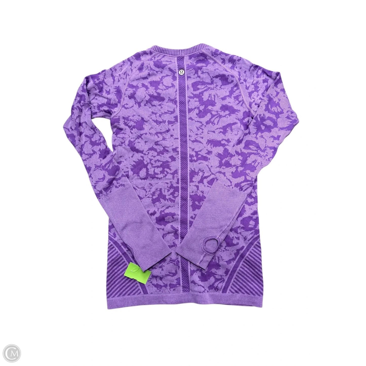 Athletic Top Long Sleeve Crewneck By Lululemon In Purple, Size: 6