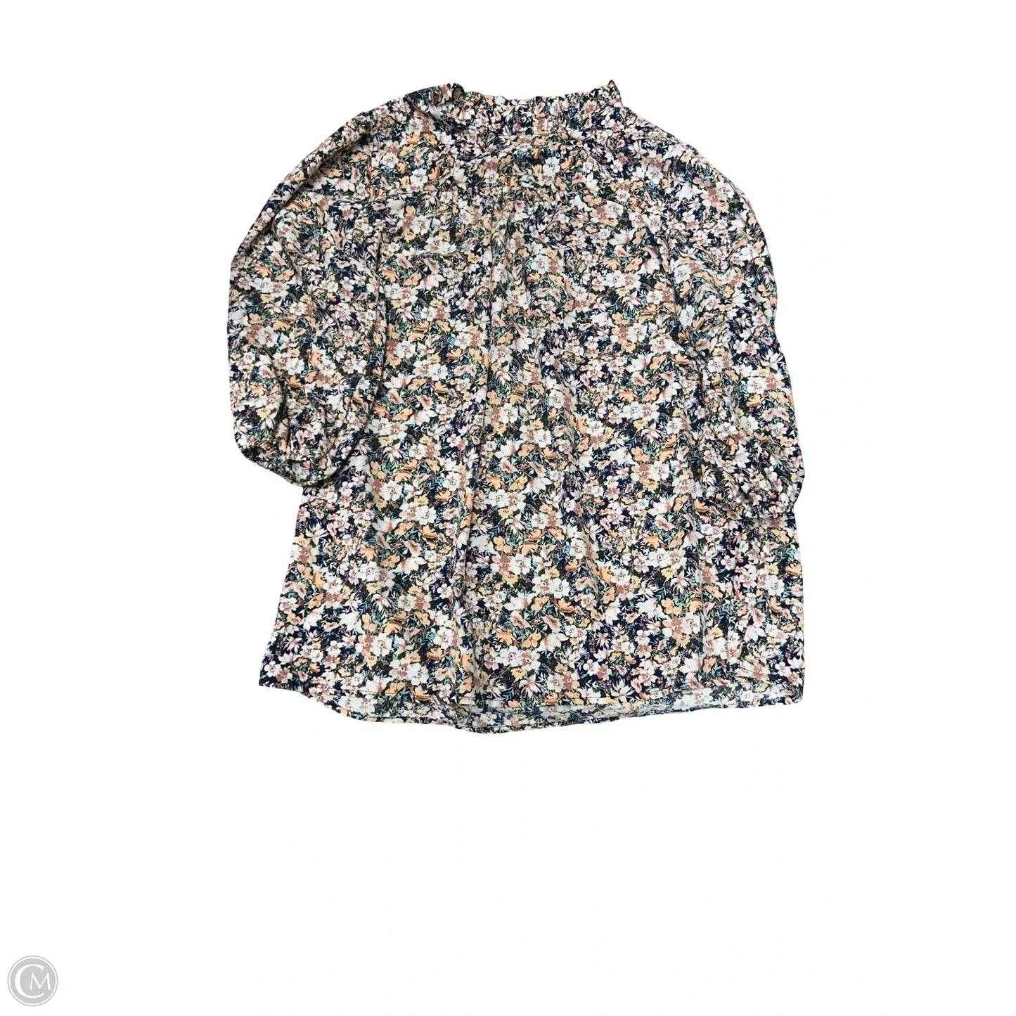 Top Long Sleeve By Clothes Mentor In Floral Print, Size: M