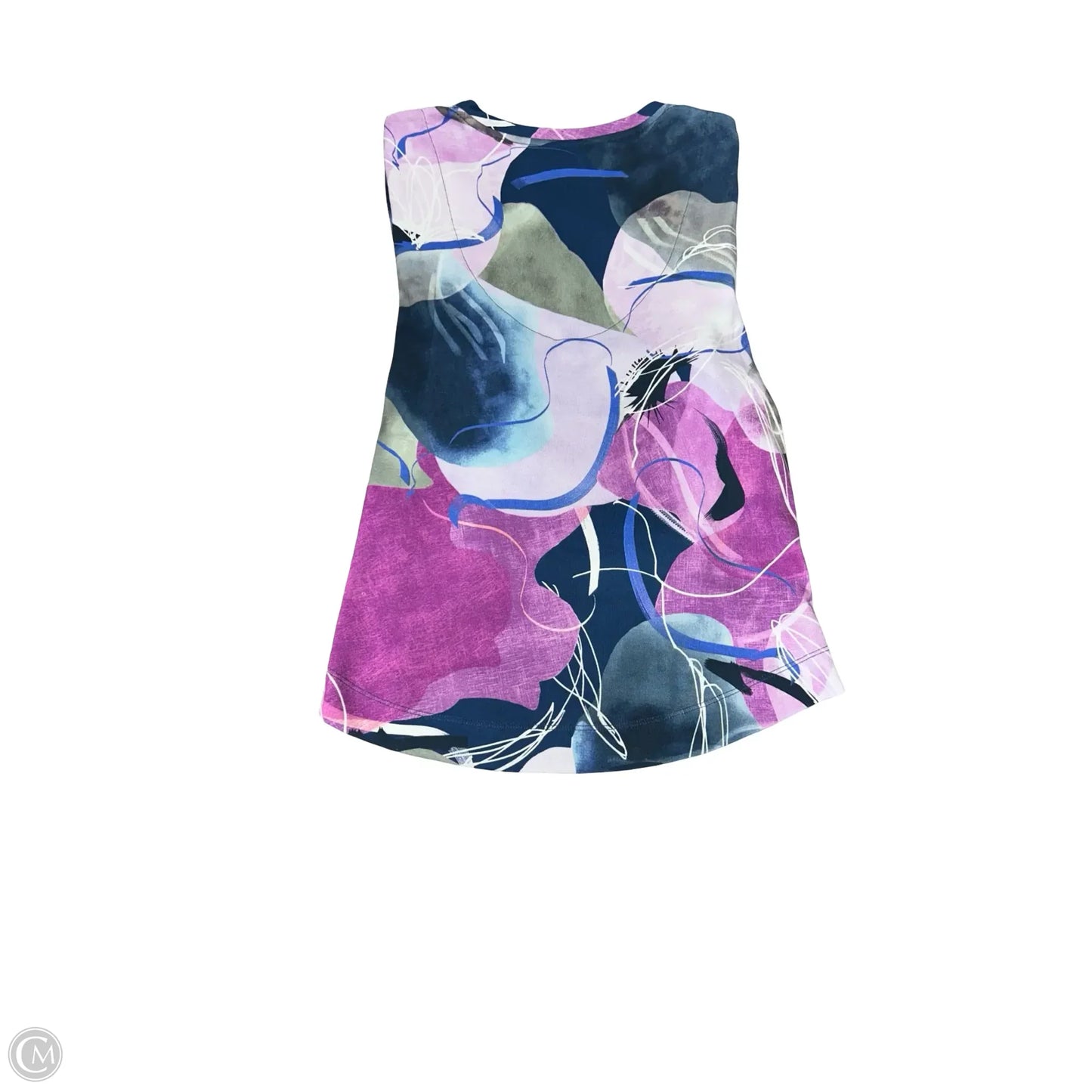 Top 3/4 Sleeve By Chicos In Blue & Purple, Size: M