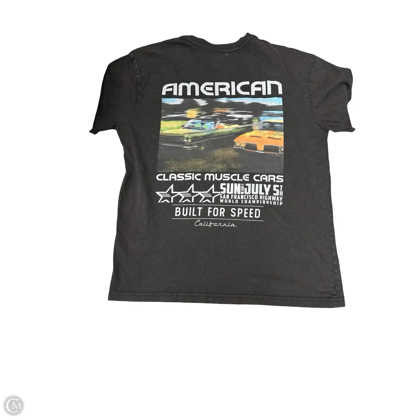 Top Short Sleeve By Clothes Mentor In Black, Size: S