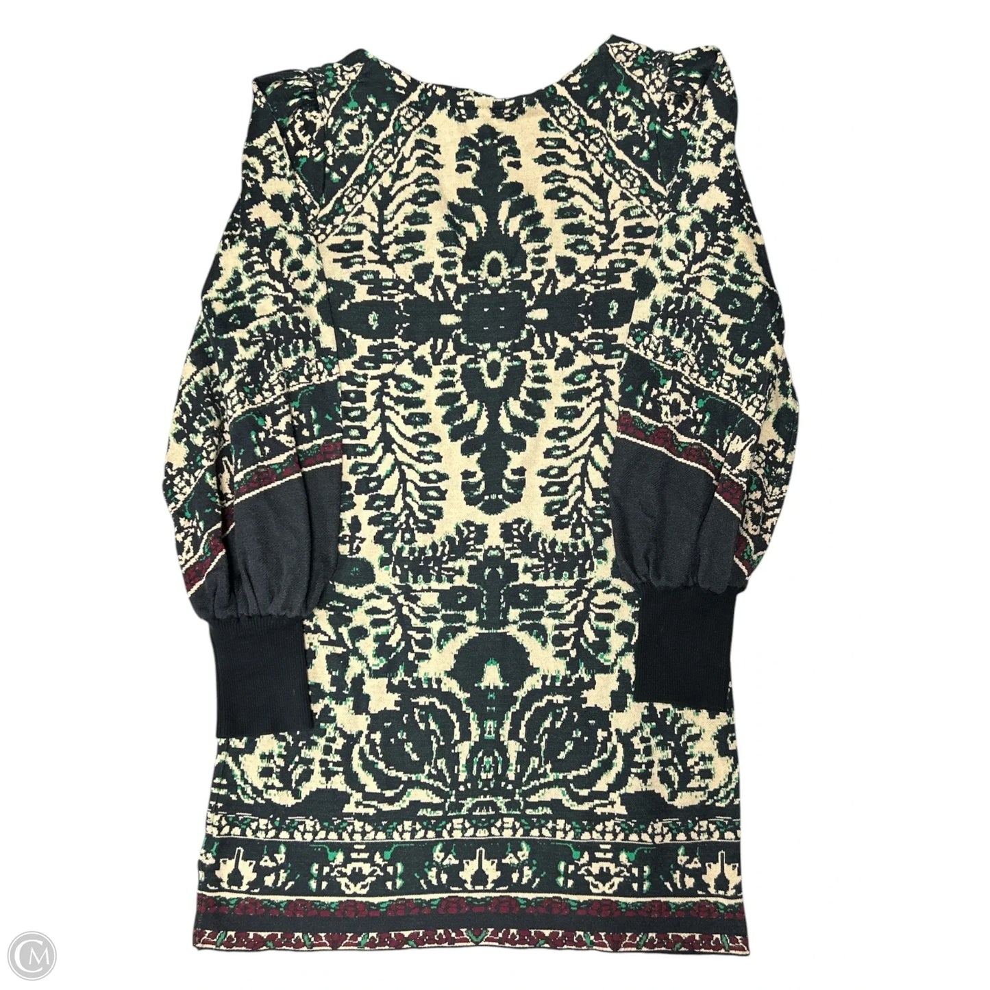 Dress Sweater By Free People In Black & Tan, Size: Xs