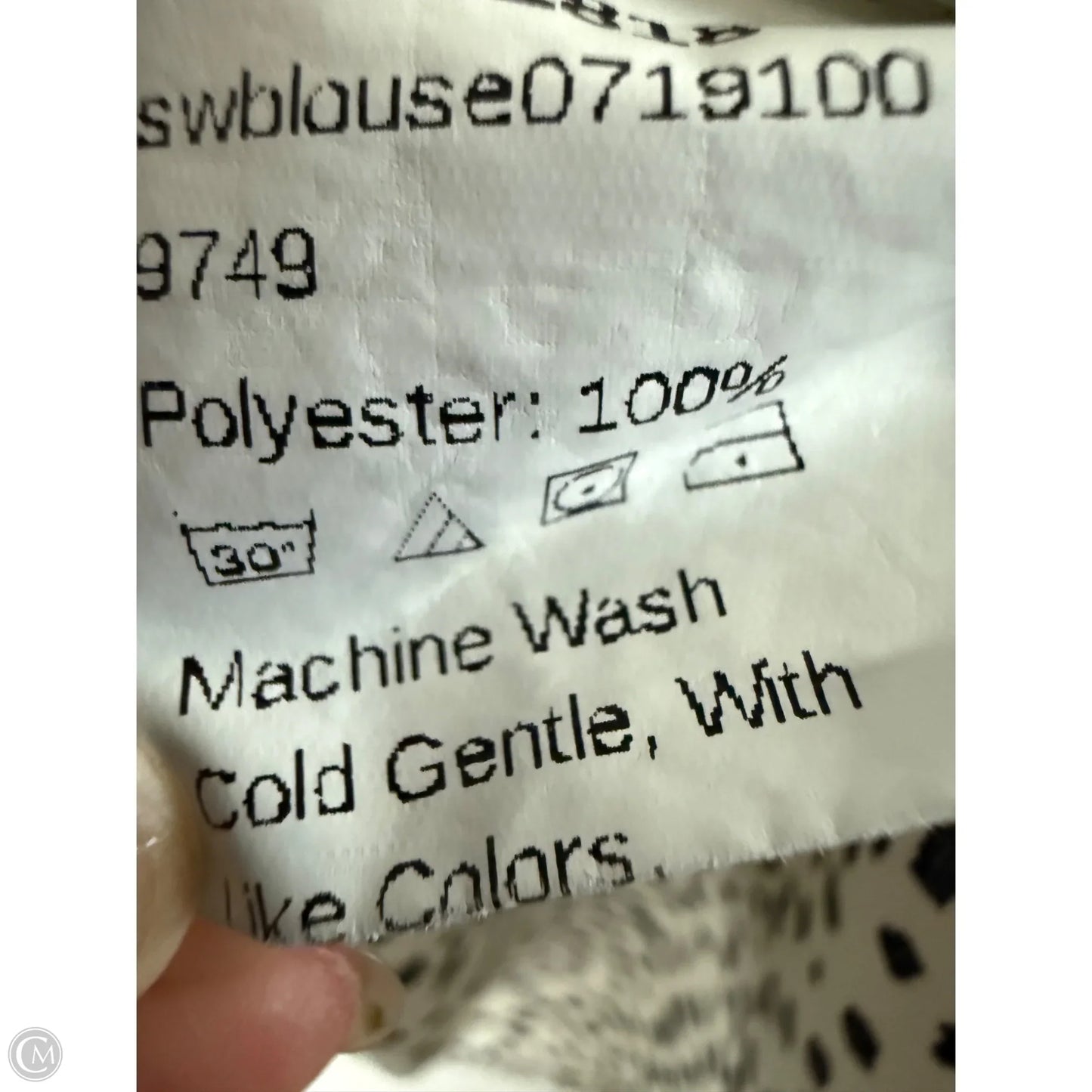 Top Long Sleeve By Shein In Black & White, Size: Xs