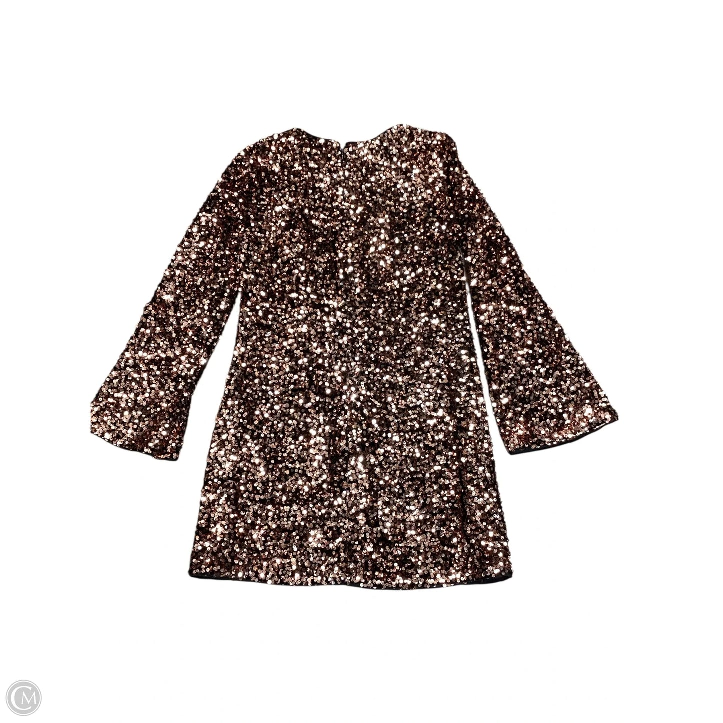 Dress Party Short By H&m In Gold, Size: S