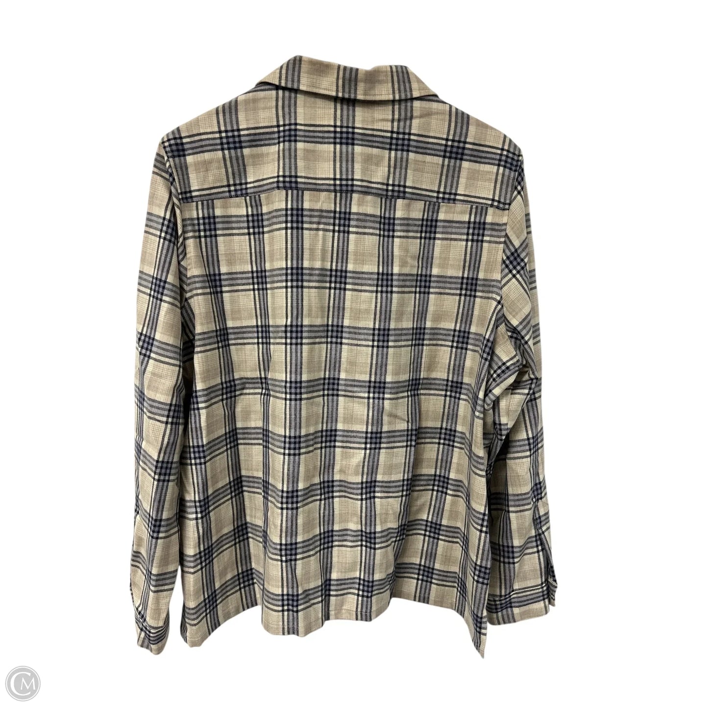 Blouse Long Sleeve By Pendleton In Plaid Pattern, Size: Xl