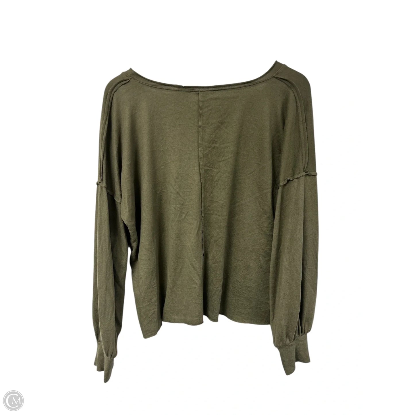 Top Long Sleeve Basic By Final Touch In Green, Size: S