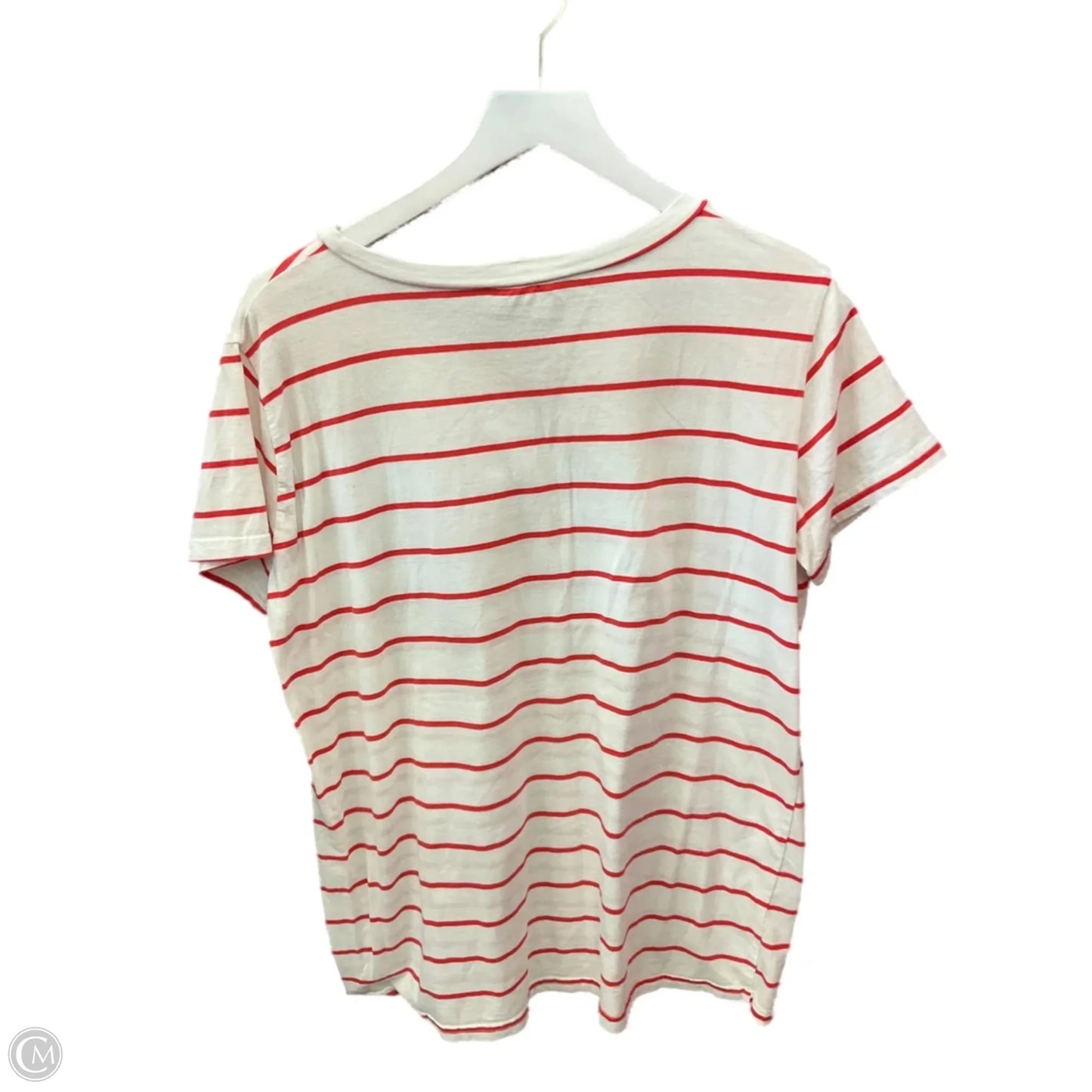 Top Short Sleeve By Entro In White, Size: L