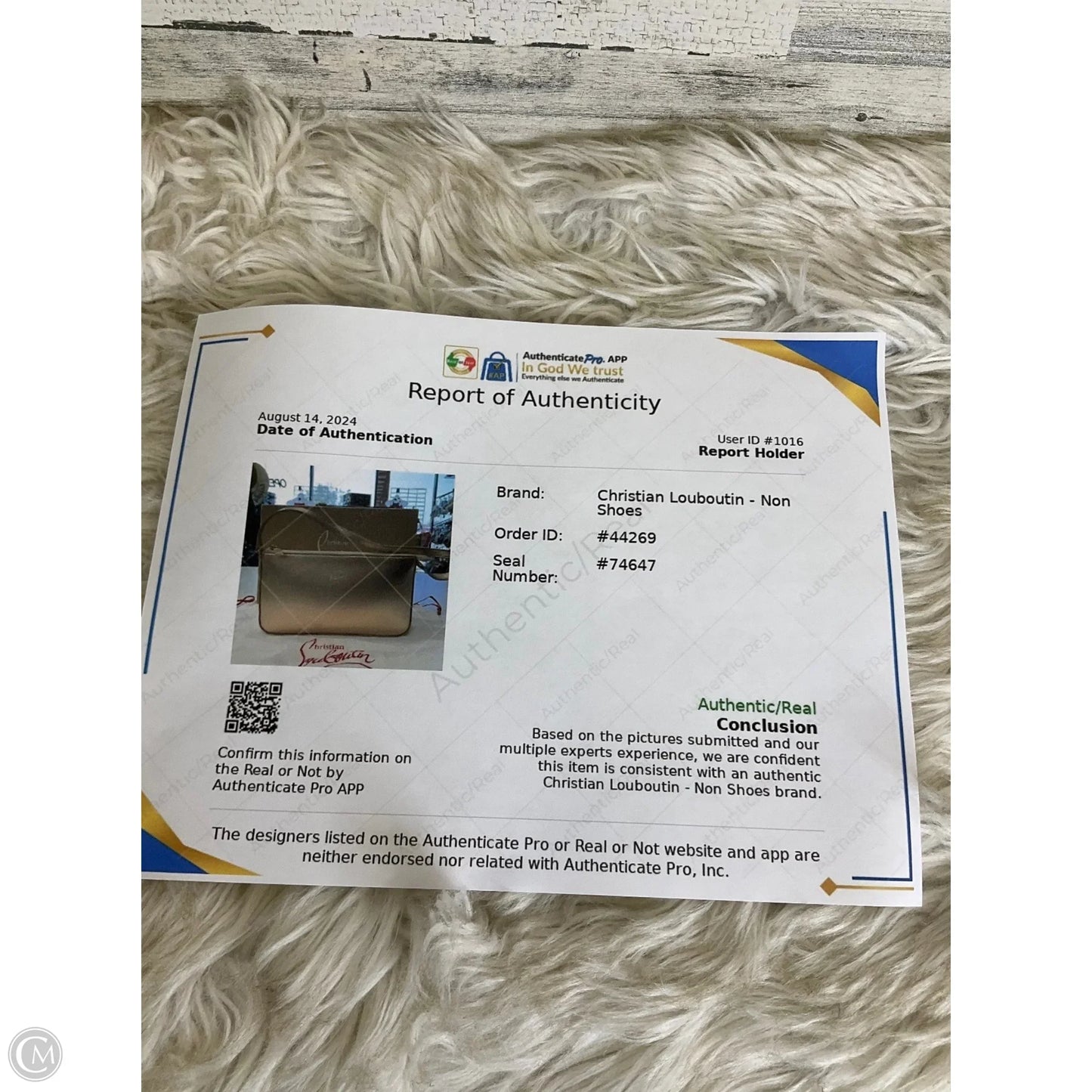 Handbag Luxury Designer By Christian Louboutin, Size: Medium