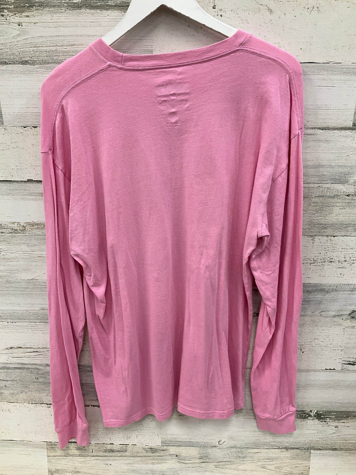Top Long Sleeve By Clothes Mentor In Pink, Size: Xl